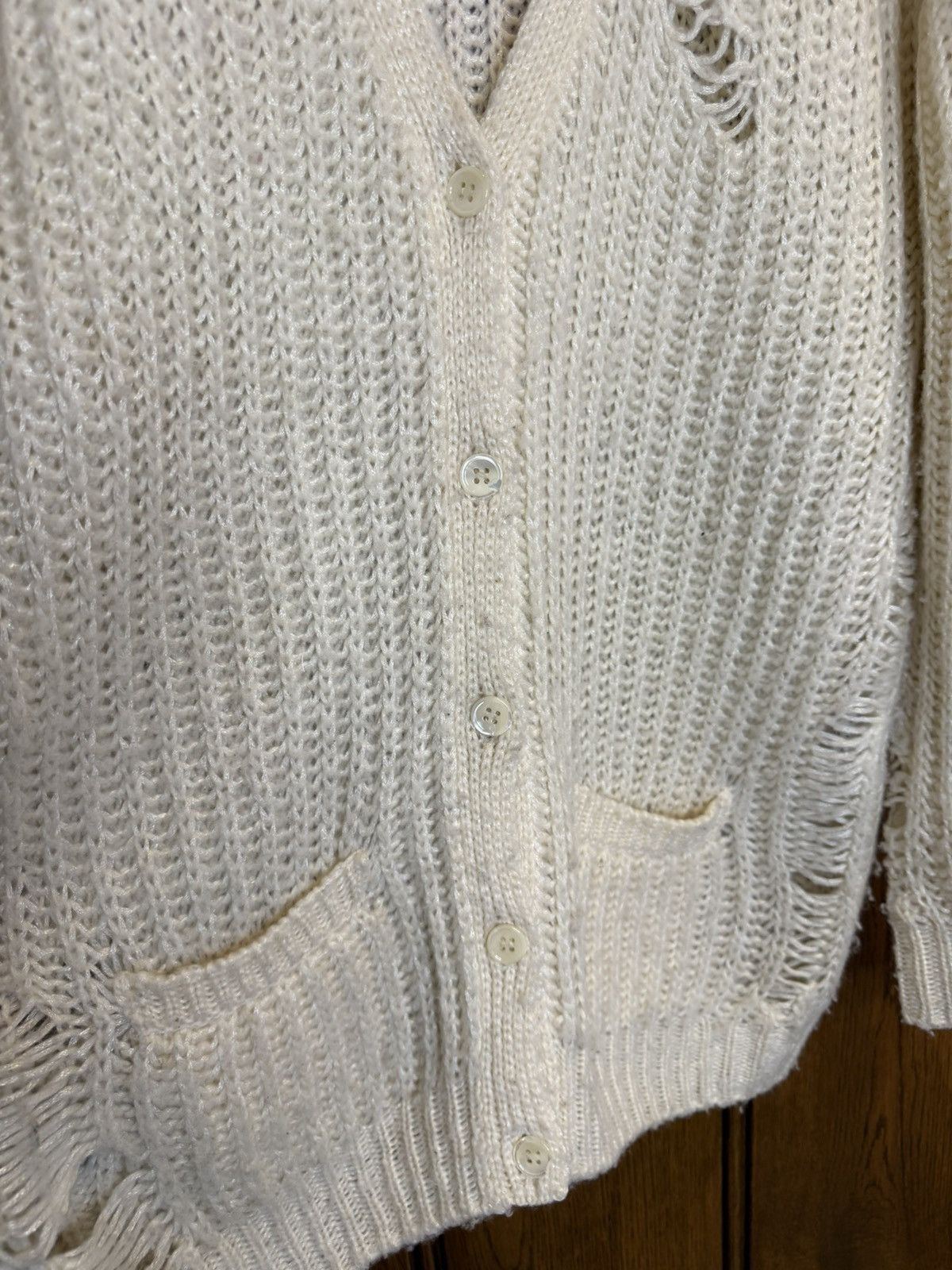 Saint Laurent Paris SS16 Saint Laurent surf sound Hedi destroyed cardigan XL Size US XL / EU 56 / 4 - 11 Thumbnail