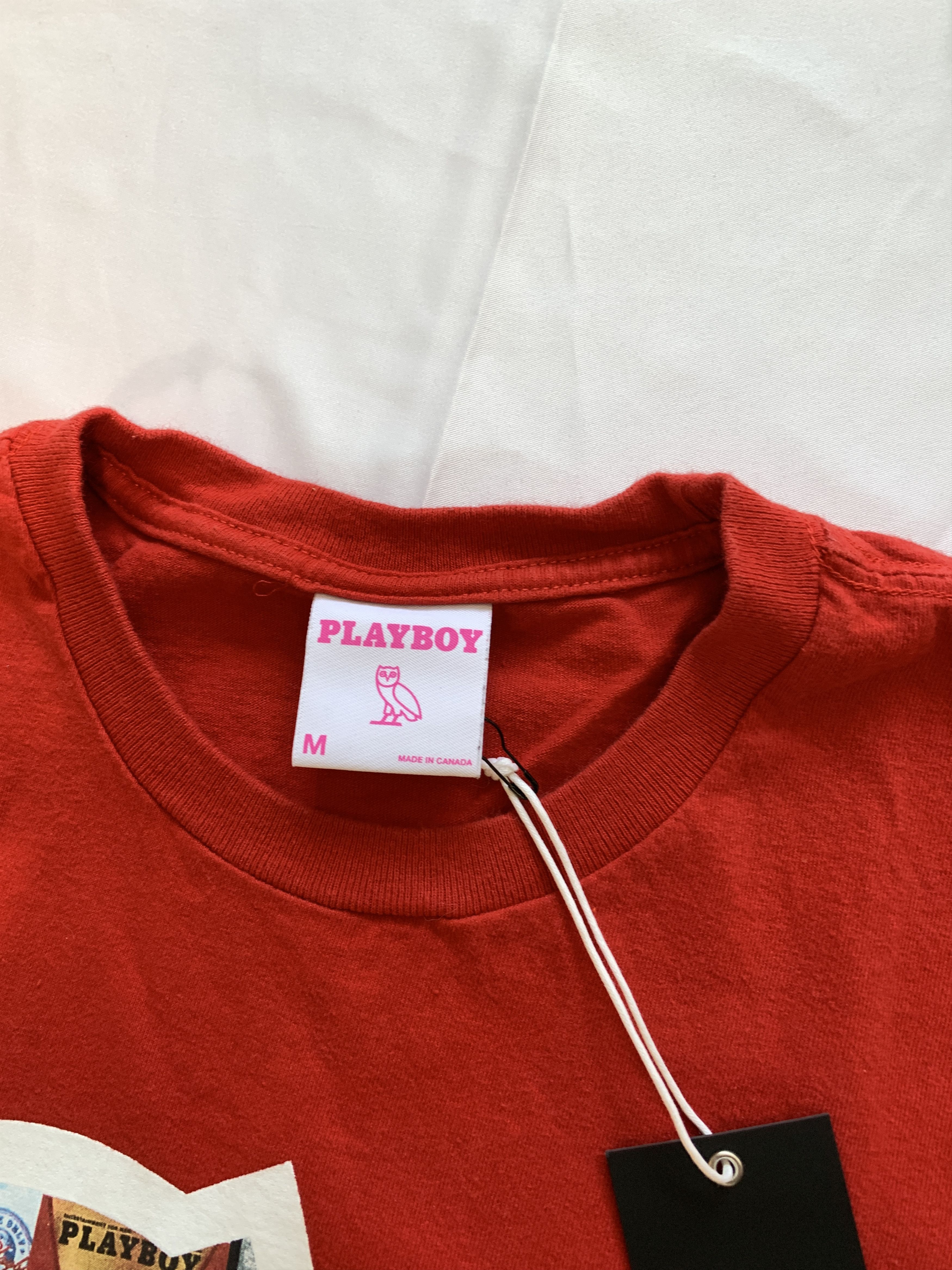 Drake OVO x PLAYBOY MAGAZINE OG OWL T-SHIRT TEE Size US M / EU 48-50 / 2 - 6 Thumbnail
