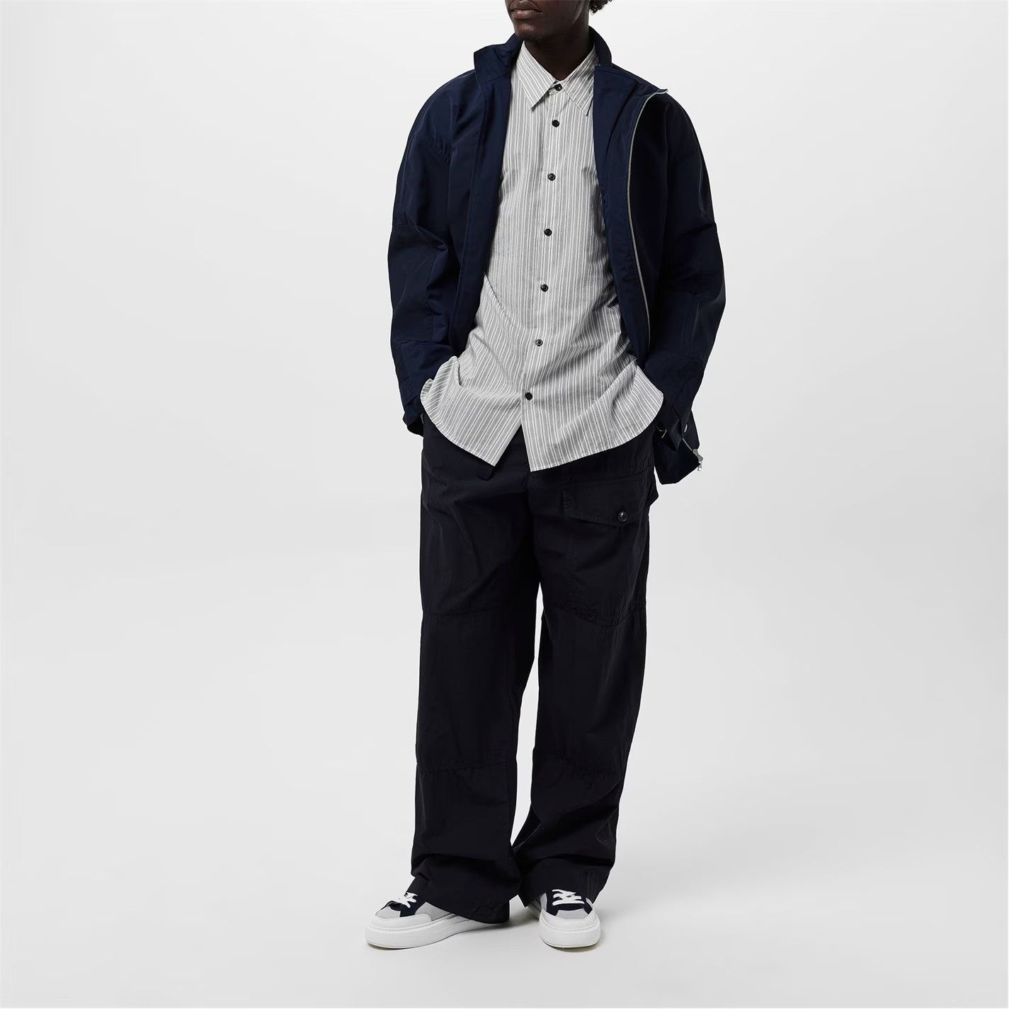 Dries Van Noten o1g2r1mq0426 Croom Shirt in Light Grey Size US L / EU 52-54 / 3 - 5 Thumbnail