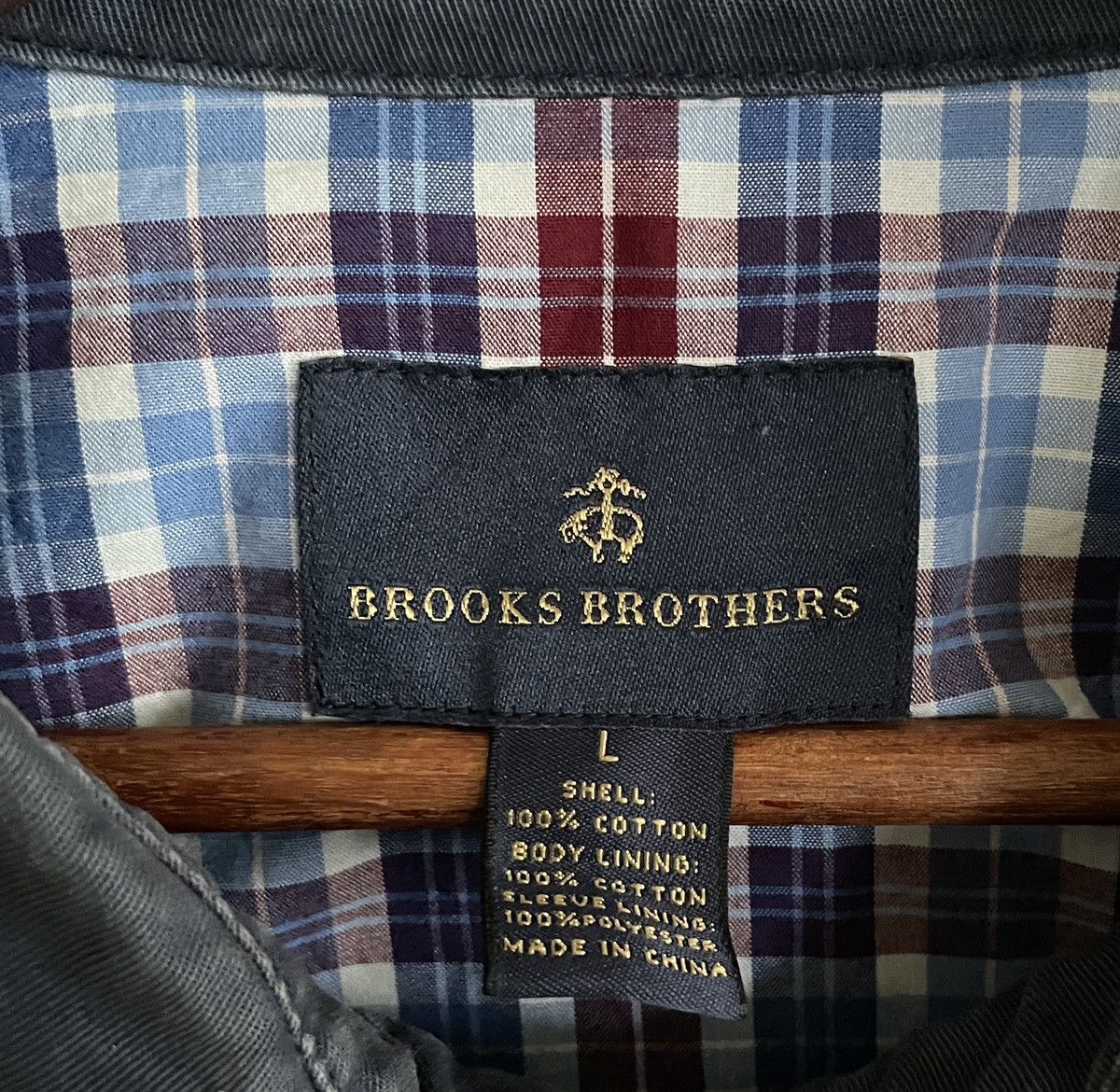 Brooks Brothers Very Rare Vintage Brand Brooks Brother Bomber Jacket 1990s Size US L / EU 52-54 / 3 - 9 Thumbnail