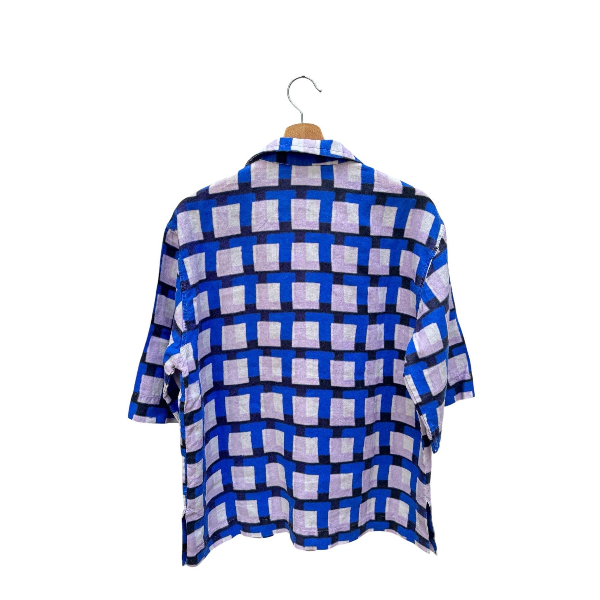 Dries Van Noten Spring Summer 2021 Linen Checkered Shirt Size US M / EU 48-50 / 2 - 3 Thumbnail