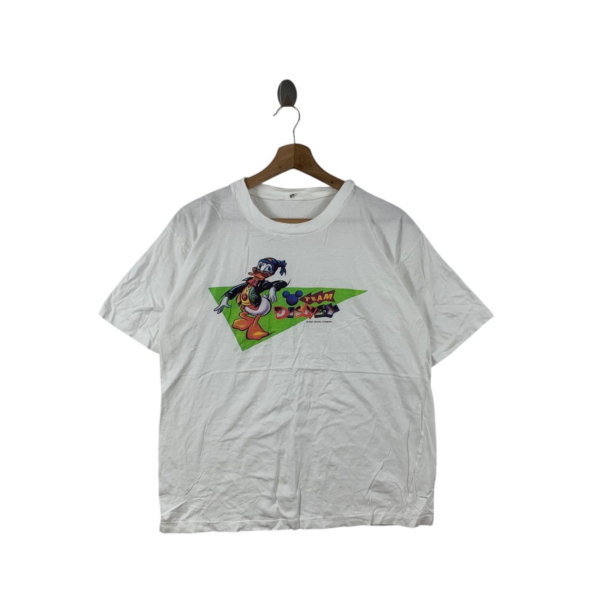 Disney Vintage 80’ DISNEY TEAM DONALD DUCK Walt Tee Shirt Top Size S / US 4 / IT 40 - 1 Thumbnail