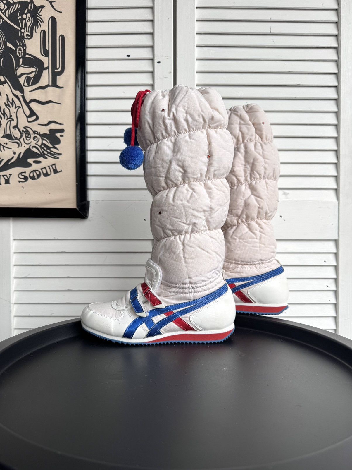 Asics Vintage ASICS Onitsuka Tiger Fur Snow Ski Boots High Y2K Size US 4 / IT 34 - 12 Thumbnail