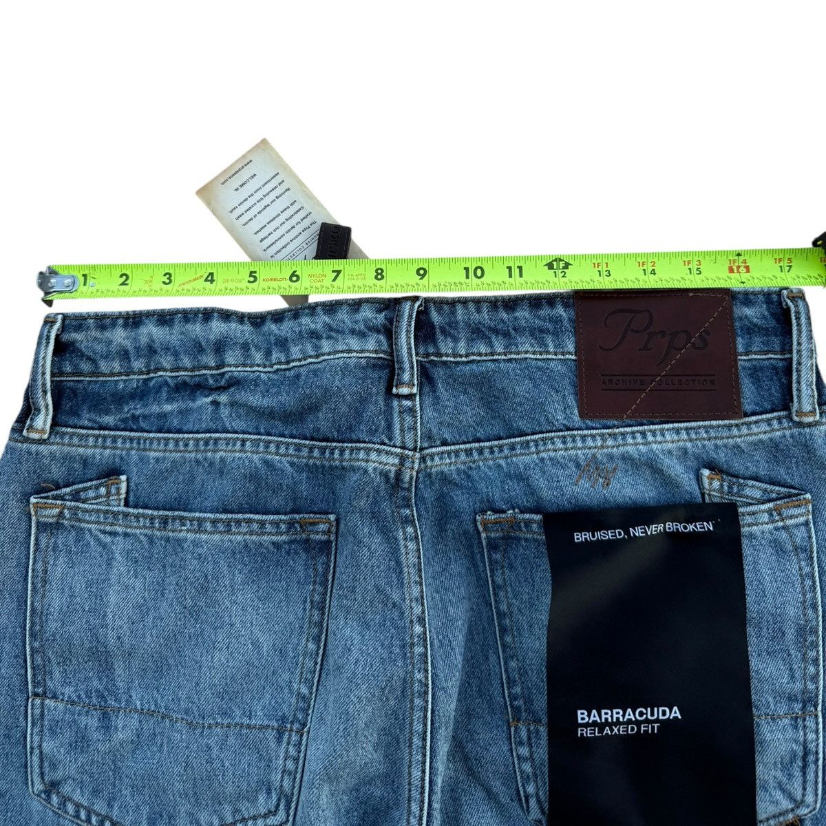 Prps PRPS Barracuda Relaxed Fit Jeans Blue 34 NWT Size US 34 / EU 50 - 10 Thumbnail