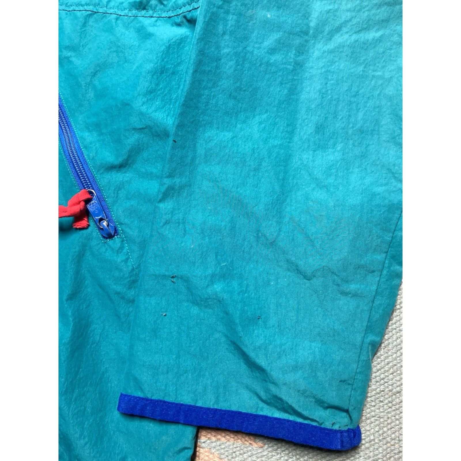 Altea VINTAGE 80s Anorak Windbreaker Jacket Pullover Half Zip Teal Blue Adult XL Jacket Mens Windbreaker 80s Size US XL / EU 56 / 4 - 2 Thumbnail