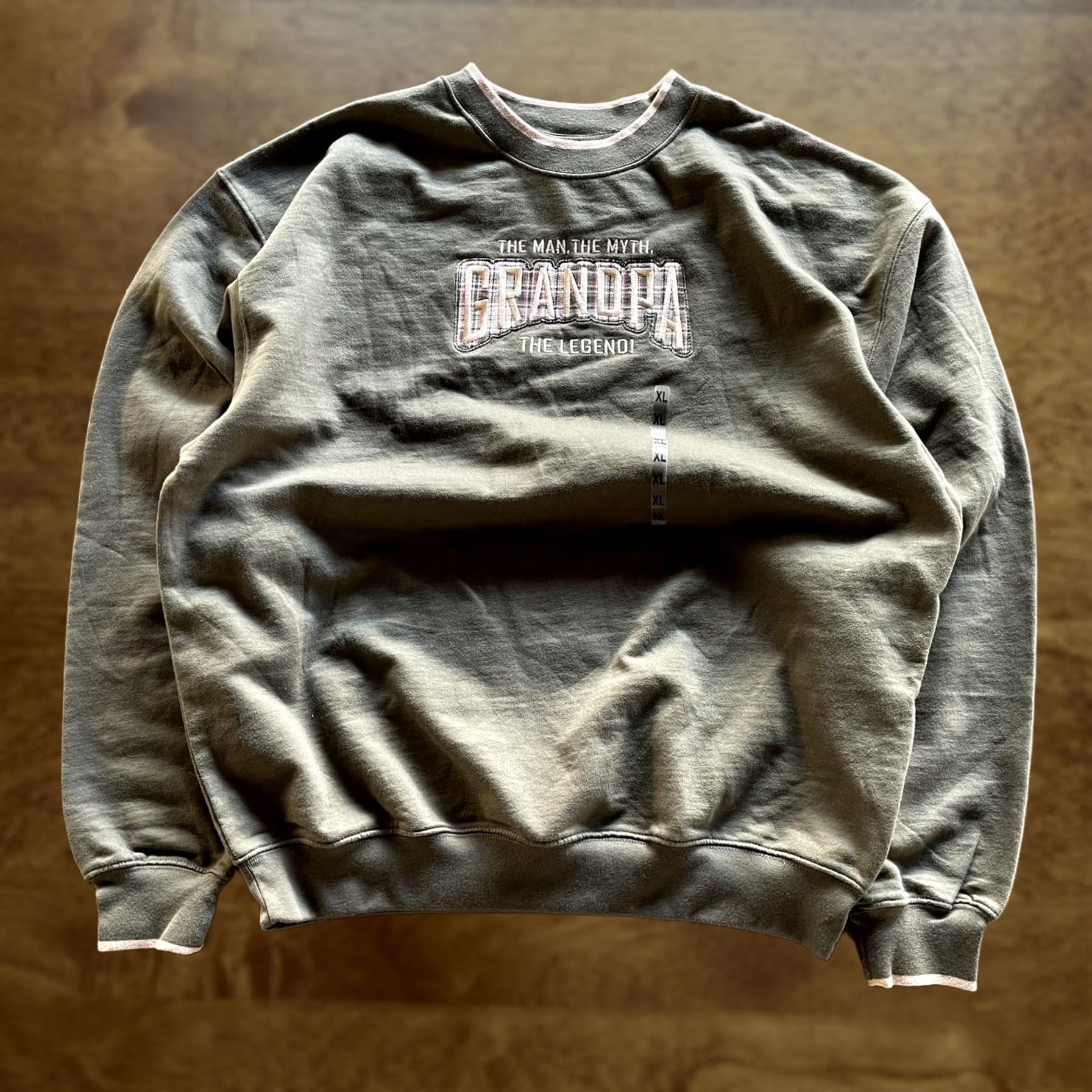 Vintage VINTAGE MC Sport Sweatshirt Mens XL Green Fleece Crewneck Pullover Grandpa Funny Size US XL / EU 56 / 4 - 1 Thumbnail