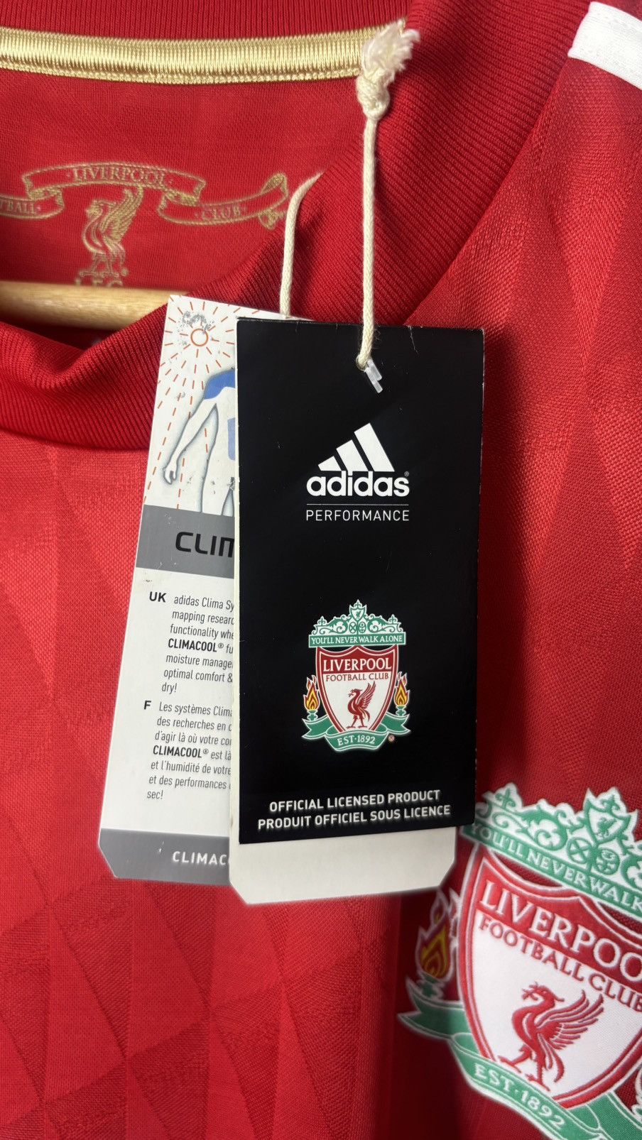 Adidas Liverpool 10/12 Home ( Gerrard ) Size US L / EU 52-54 / 3 - 5 Thumbnail