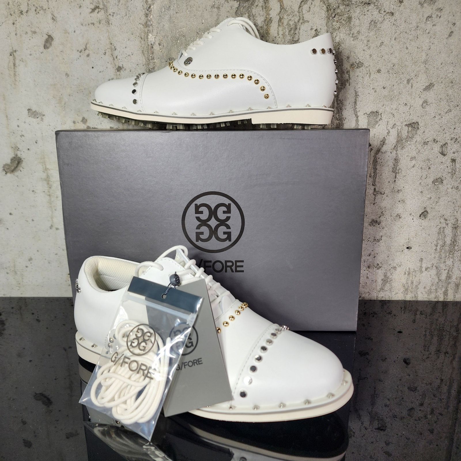 G/FORE MSRP $250 G/FORE Welt Stud Gallivanter Golf Shoes Size 6.5 Size US 6.5 / IT 36.5 - 2 Thumbnail