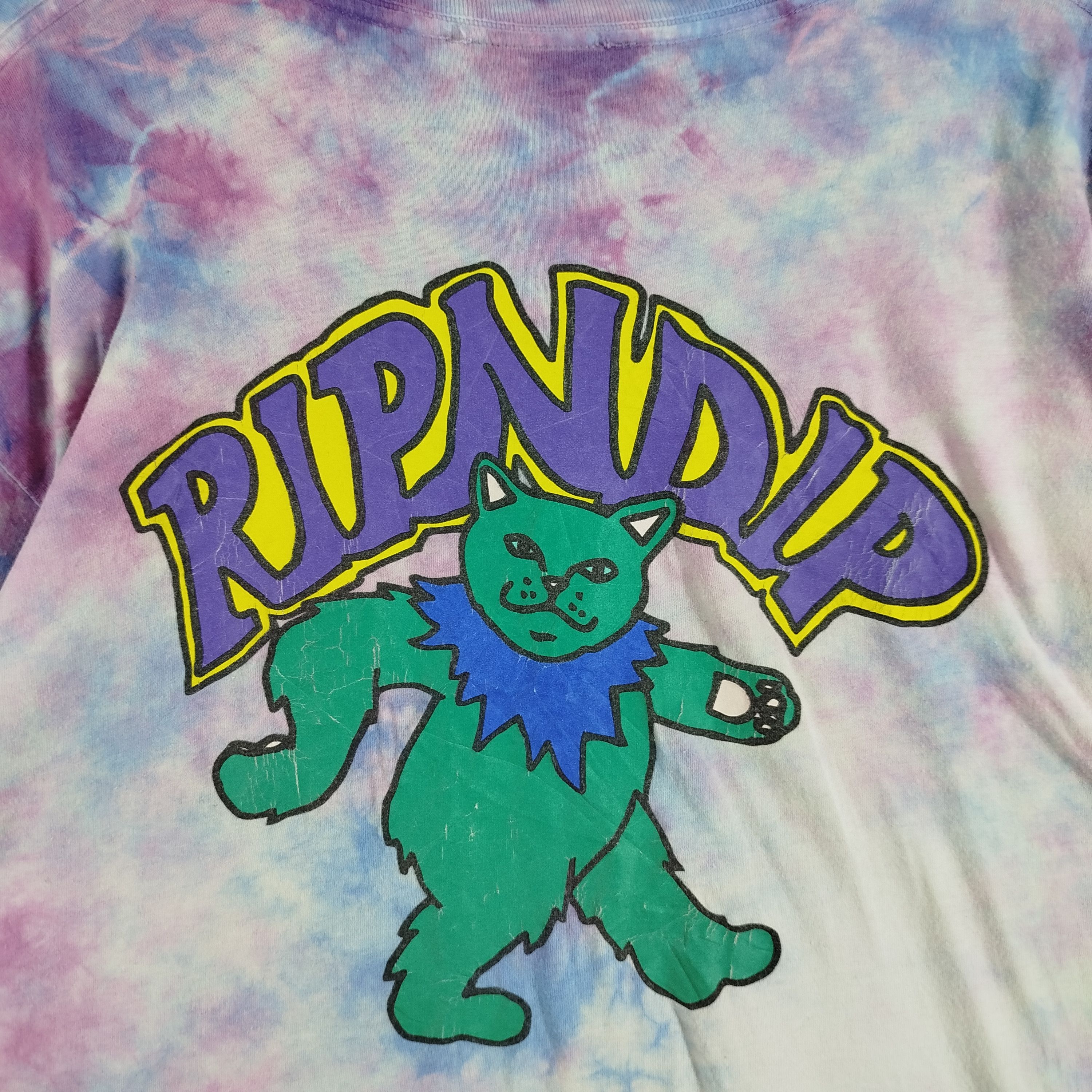 Designer × RIPNDIP Vintage Rip N Dip Grateful Dead Band Tye Dye Backhit Size US L / EU 52-54 / 3 - 3 Thumbnail