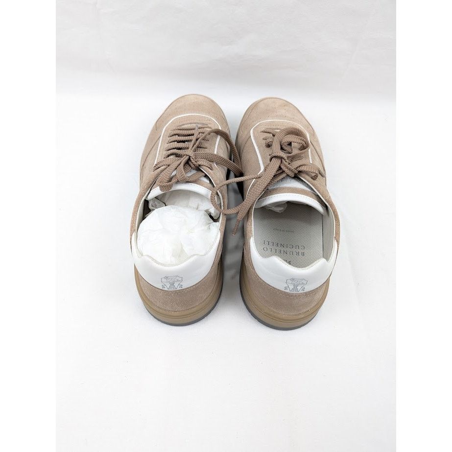 Brunello Cucinelli o1rshd1 Suede Low-Top Sneakers in Beige Size US 9.5 / EU 42-43 - 16 Thumbnail