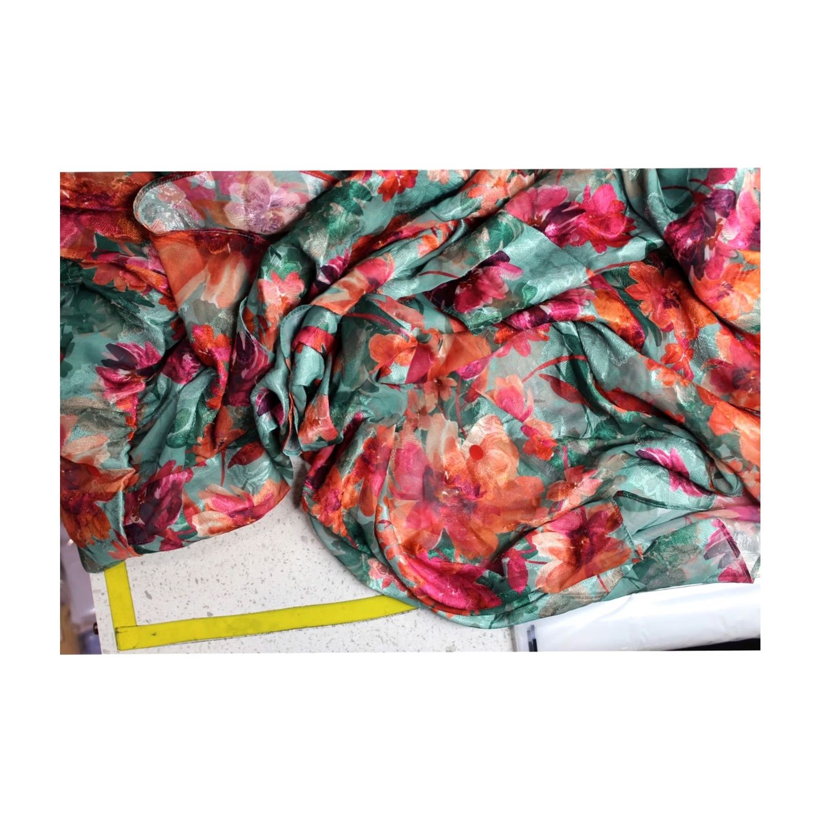 Adrianna Papell Adrianna Papell Womens Floral Dress, green, 8, Mermaid Dress Size M / US 6-8 / IT 42-44 - 2 Thumbnail