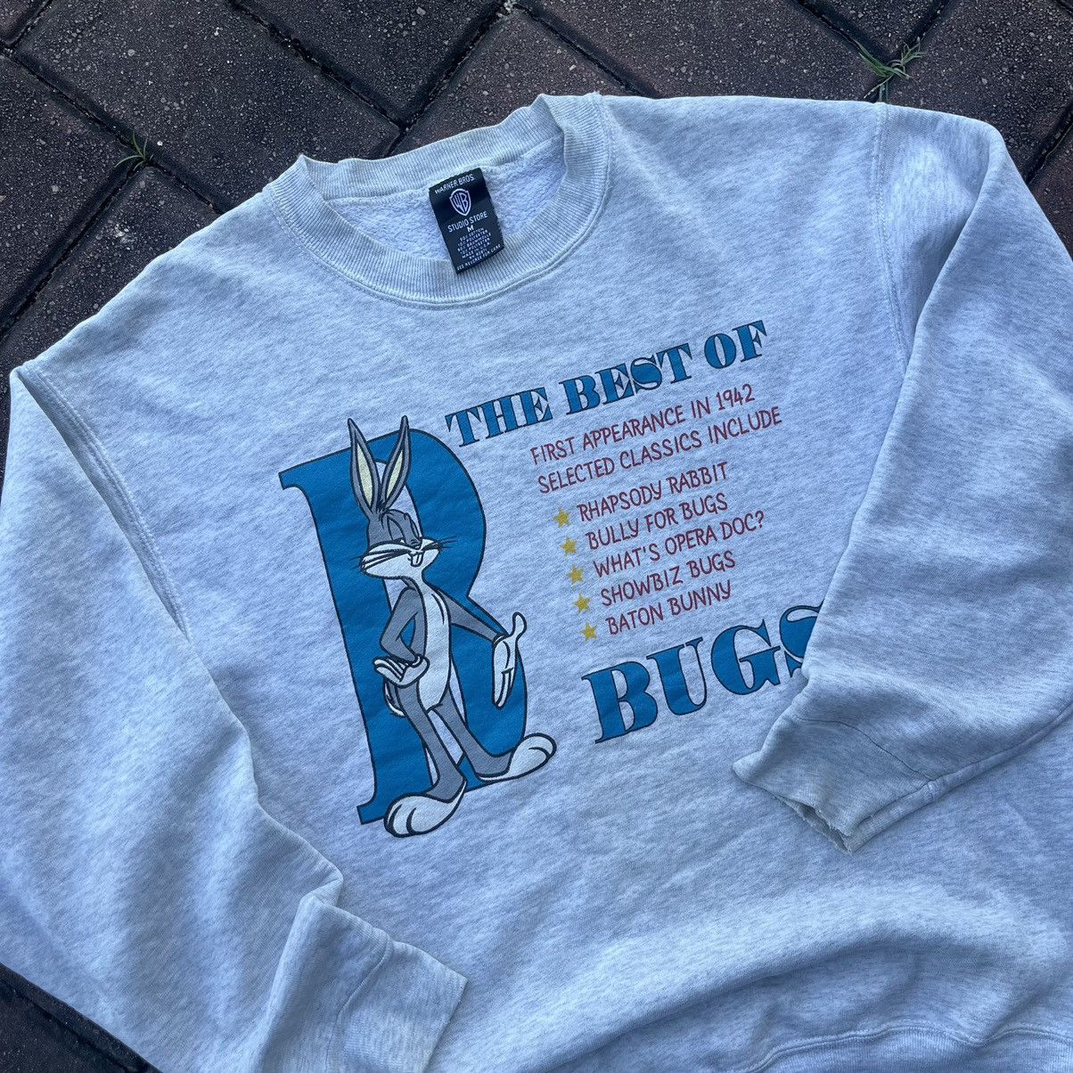 Cartoon Network × Vintage × Warner Bros VINTAGE 90s BUGS BUNNY LOONEY TUNES BIG LOGO Size US M / EU 48-50 / 2 - 3 Thumbnail