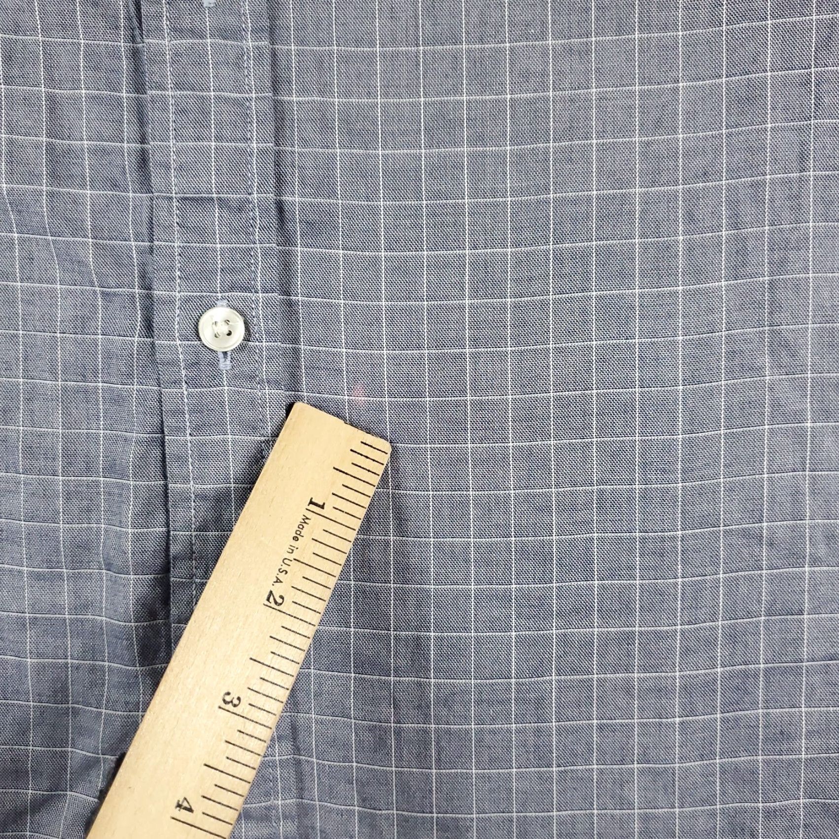 Tommy Hilfiger Tommy Hilfiger Button-Up Shirt Mens Large Blue Check Long Sleeve Casual Size US L / EU 52-54 / 3 - 4 Thumbnail