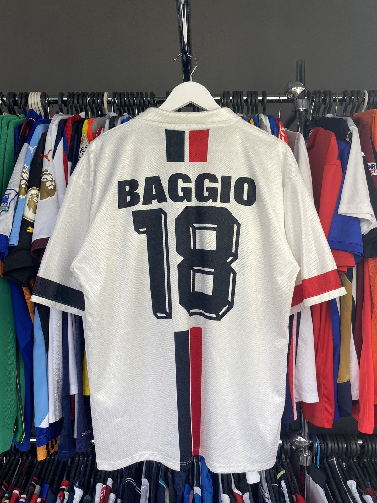 Vintage 1995/96 AC MILAN AWAY SOCCER FOOTBALL JERSEY SHIRT Size US XL / EU 56 / 4 - 2 Thumbnail