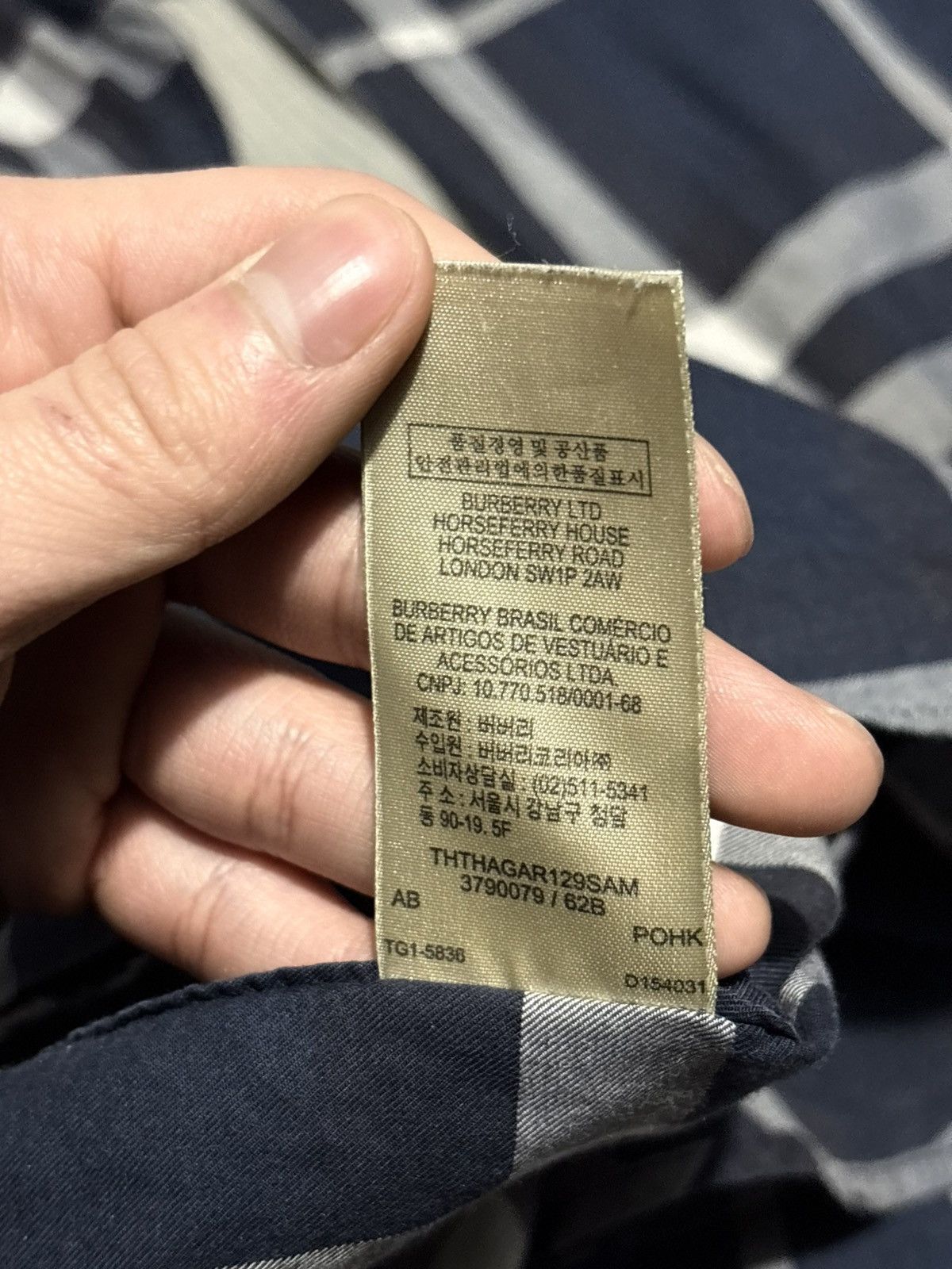 Burberry M Burberry Plaid Blue Gray Checkered Shirt Button up down Size US M / EU 48-50 / 2 - 10 Thumbnail