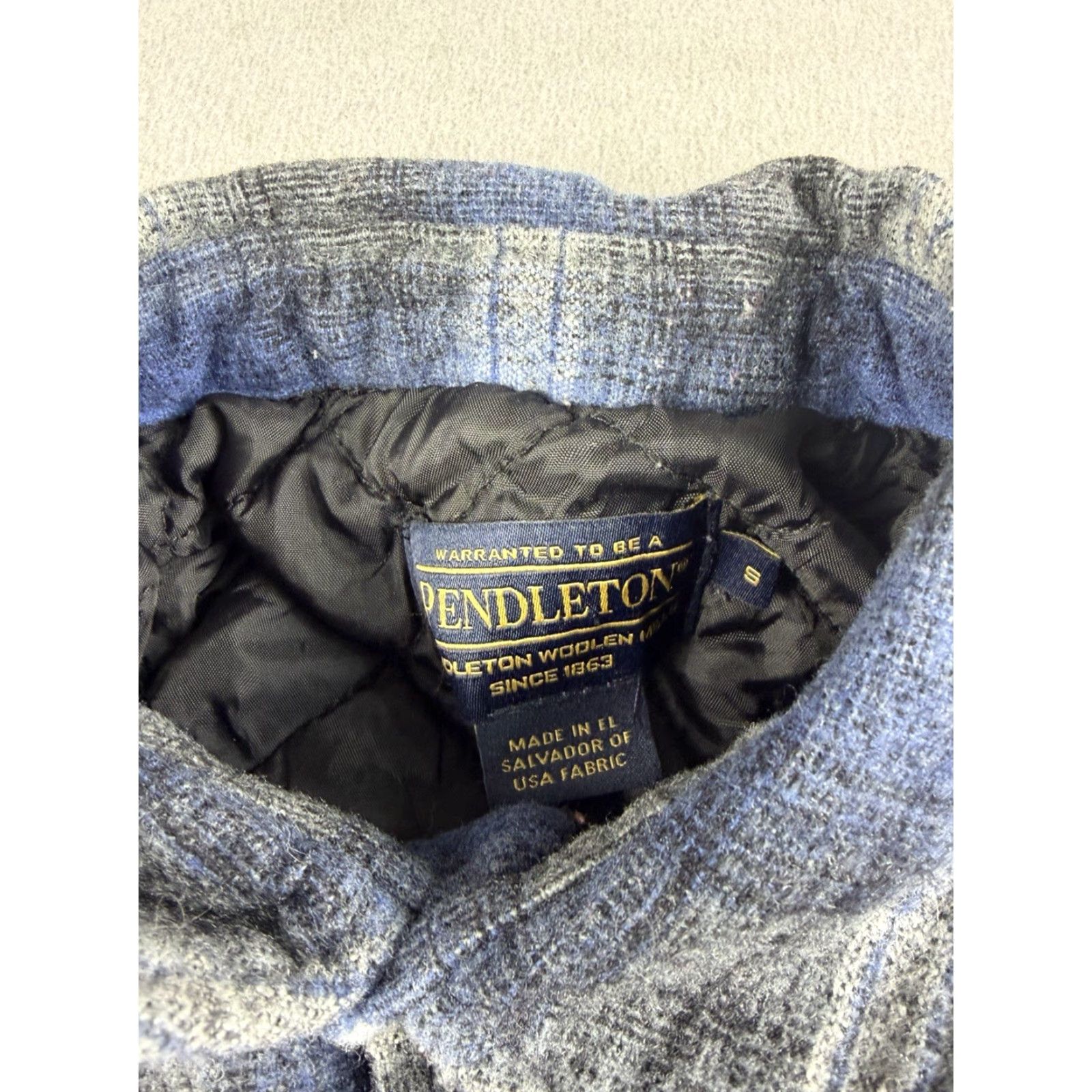 Pendleton Pendleton Shirt Jacket Mens Small Blue Plaid Wool Button Up Shacket Flannel Jacket Size US S / EU 44-46 / 1 - 3 Thumbnail