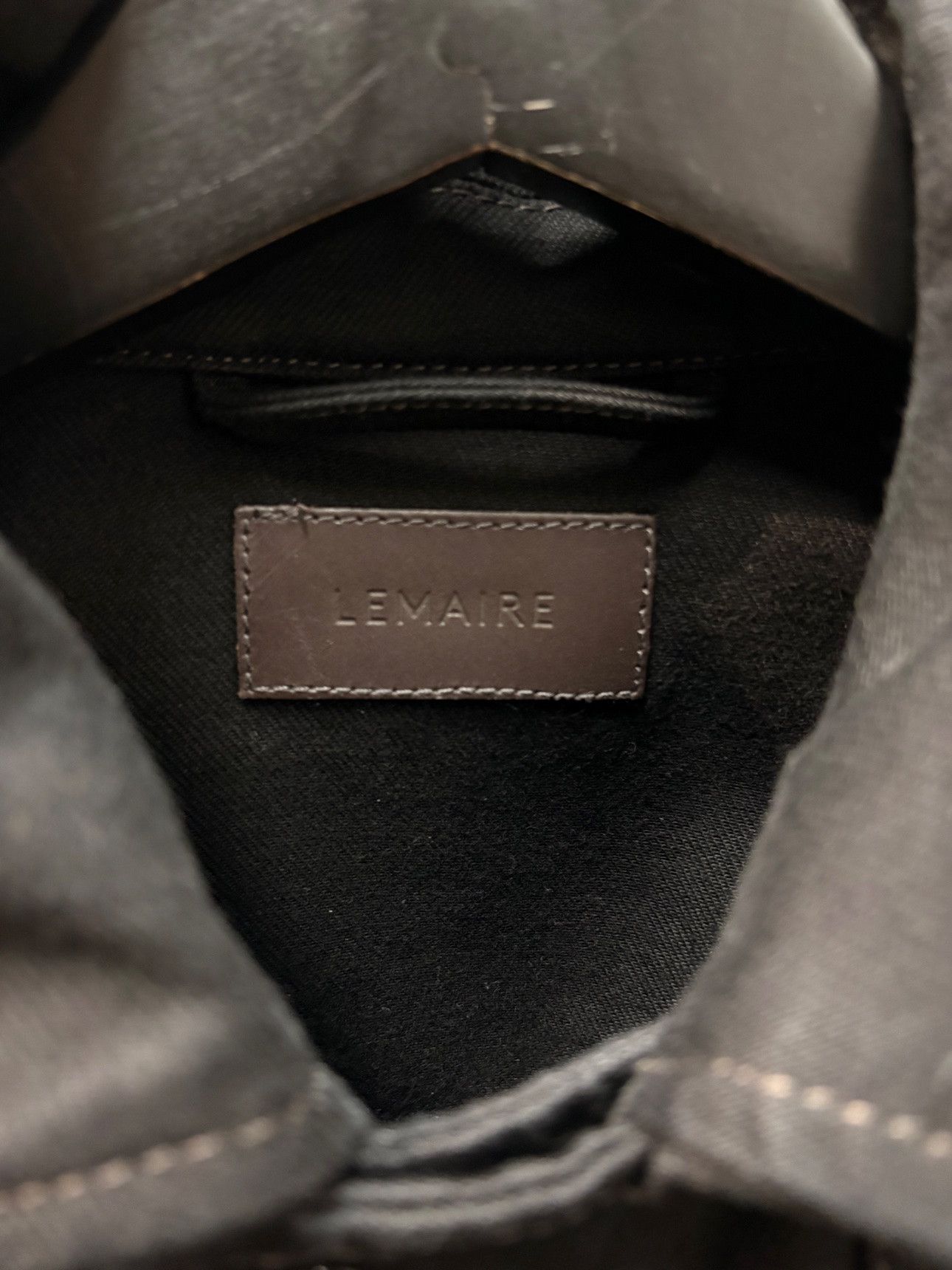 Lemaire Black Cotton Boxy Jacket, Men's — image 3 of 5