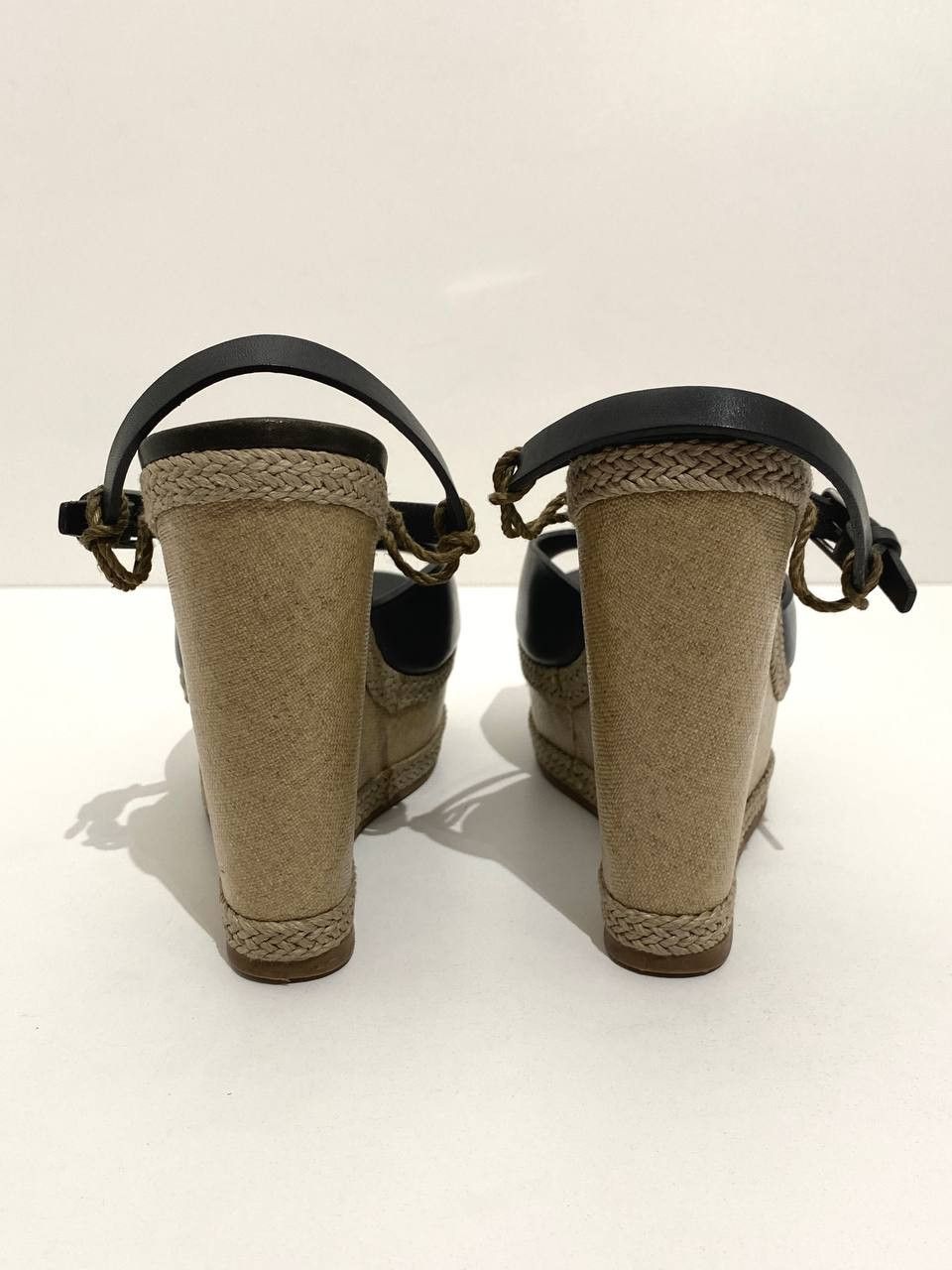 Yves Saint Laurent Yves Saint Laurent YSL Platform Sandals Leather High Heels Size US 8 / IT 38 - 11 Thumbnail