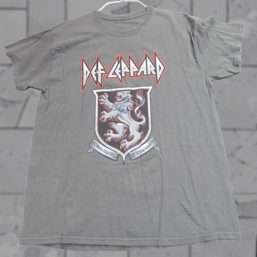 Doublet Def Leppard Shirt Medium Gray 2017 Tour Double-Sided Crew Neck Short Sleeve Mens M"] Size US M / EU 48-50 / 2 - 1 Thumbnail