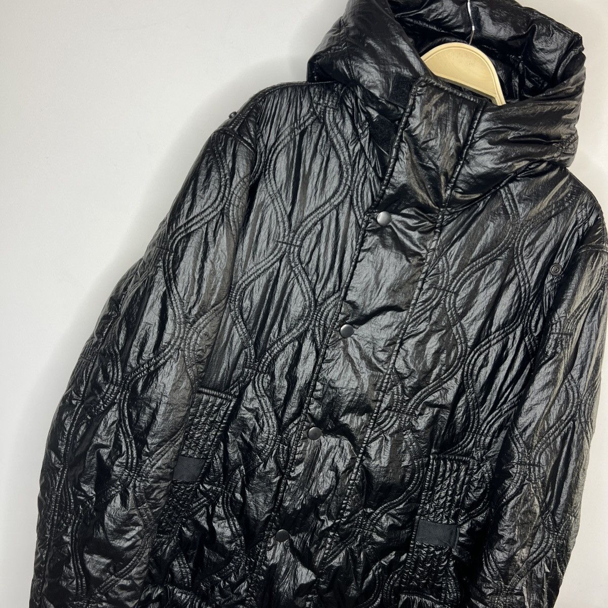Diesel × Japanese Brand Diesel Shiny Black Nylon 2in1 Bomber Parka Puffer Jacket Y2K Size US M / EU 48-50 / 2 - 5 Thumbnail