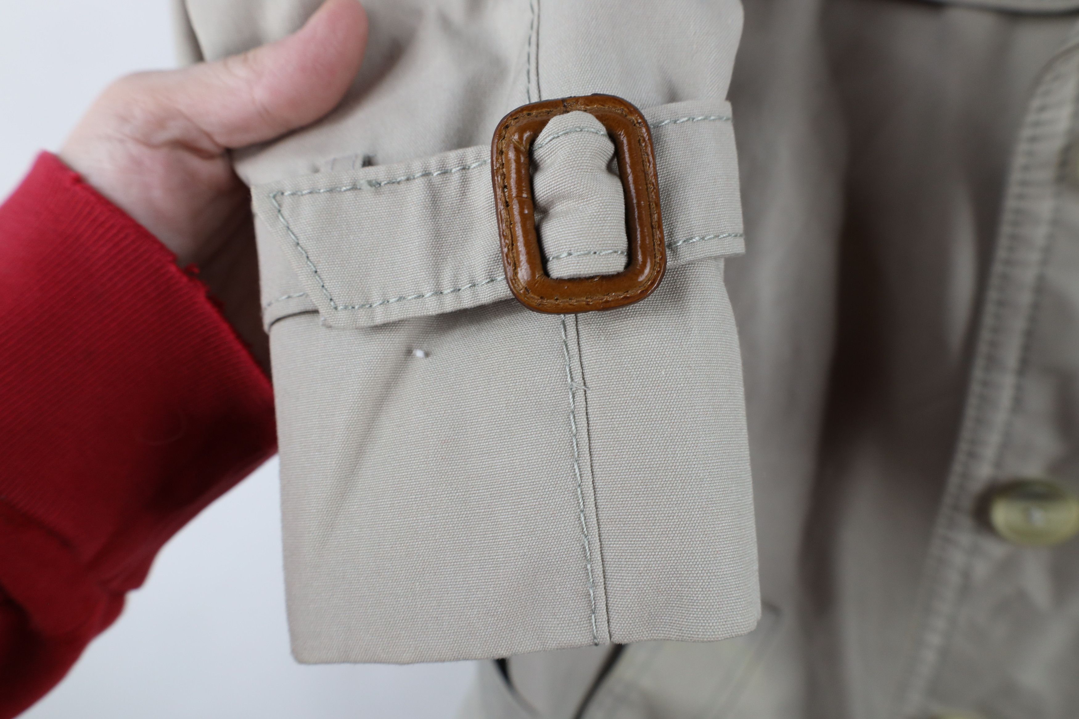 Vintage Vintage 70s Streetwear Lined Heavy Belted Trench Coat Beige Size US XXL / EU 58 / 5 - 8 Thumbnail