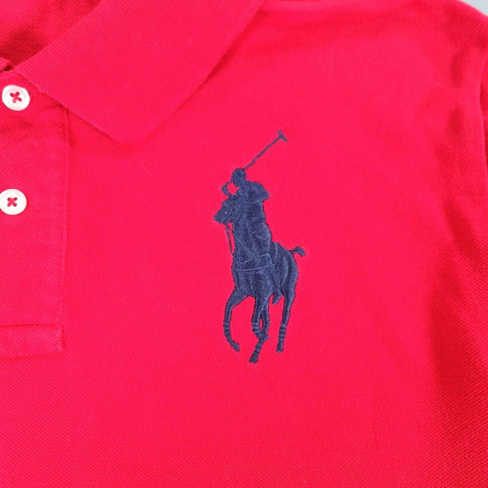 Polo Ralph Lauren Polo Ralph Lauren Polo Shirt Red XS Long Sleeves Pique Cotton Logo Button Collared Mens Shirt Size US XS / EU 42 / 0 - 3 Thumbnail
