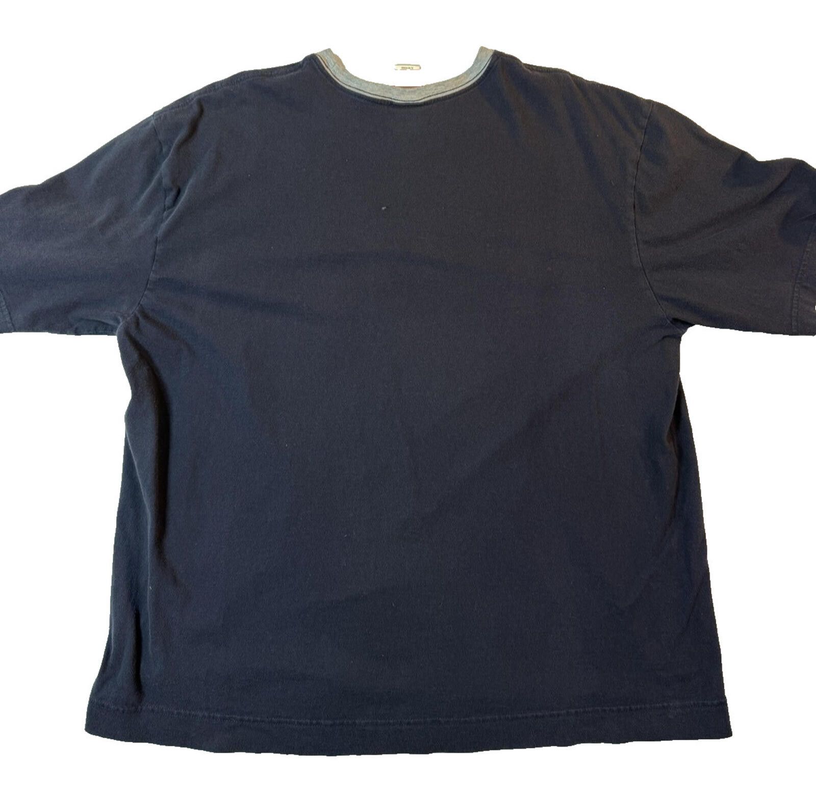 Tommy Hilfiger Tommy Hilfiger Shirt Mens L Navy Ringer Retro Vintage Y2K Size US L / EU 52-54 / 3 - 6 Thumbnail