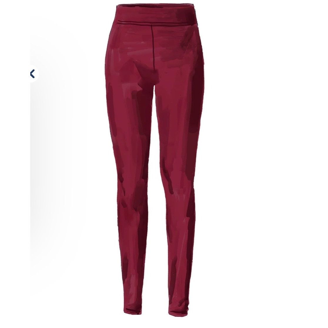 J. Peterman J Peterman M L Mid Rise Leggings Ankle Black Cherry Burgundy Size 28" / US 6 / IT 42 - 1 Thumbnail