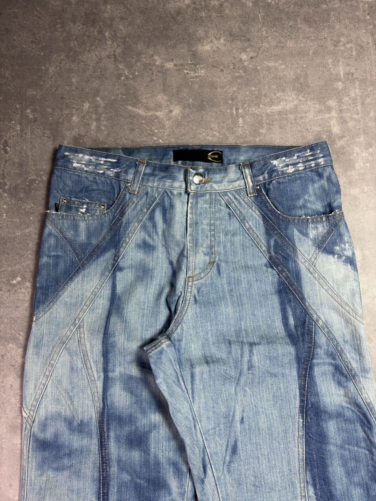 Just Cavalli 00s Just Cavalli Colorblock Dyed Flared Denim Jeans 32 48 Size US 32 / EU 48 - 5 Thumbnail