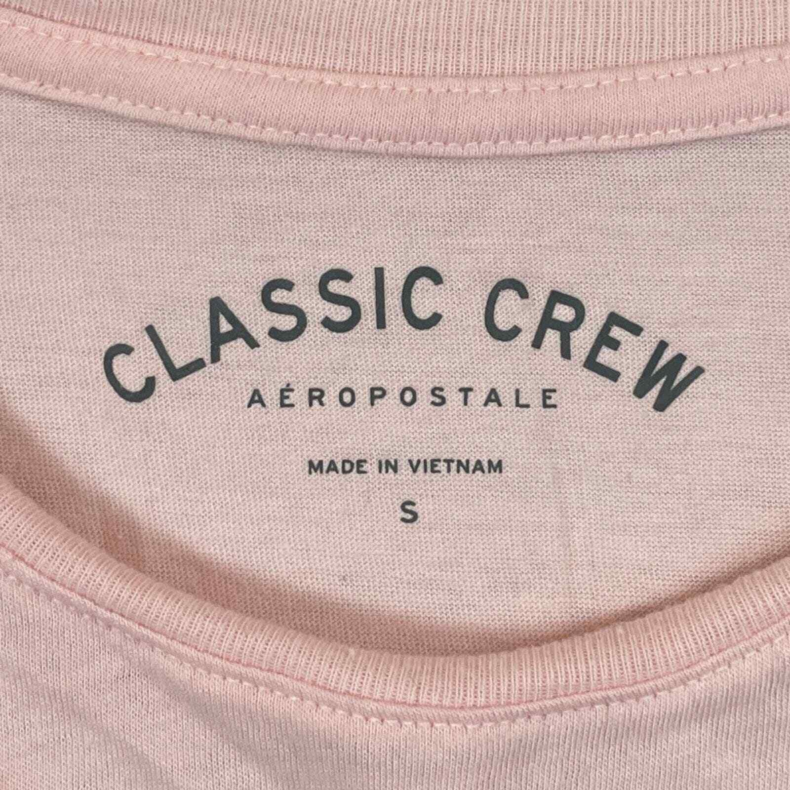 Aeropostale Aeropostale Womens Size Small T-Shirt Applique 87 Pink Size S / US 4 / IT 40 - 2 Thumbnail