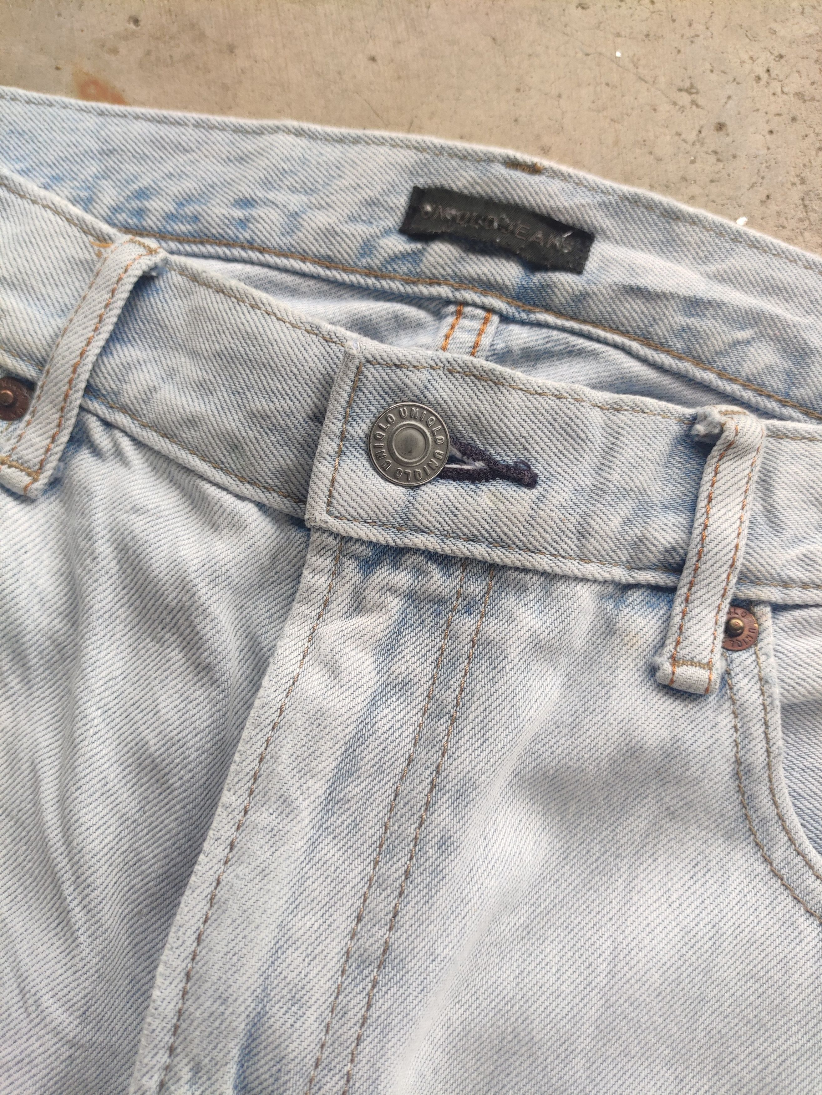 Japanese Brand Vintage Japanese Distressed Faded Denim Pants W34 Size US 34 / EU 50 - 5 Thumbnail