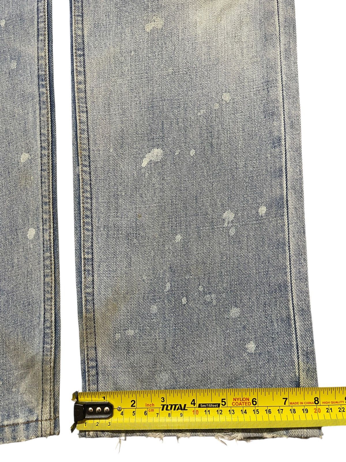 Levi's Vintage 90s Levis 505 Mud Wash Distress Painted Style Jeans Size US 33 - 17 Thumbnail