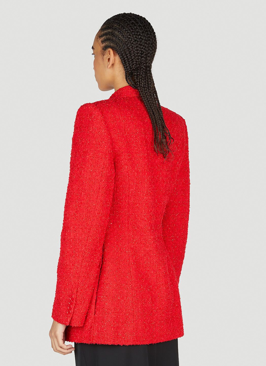 Balenciaga o1bcso1str1124 Hourglass Jacket in Red Size M / US 6-8 / IT 42-44 - 4 Thumbnail