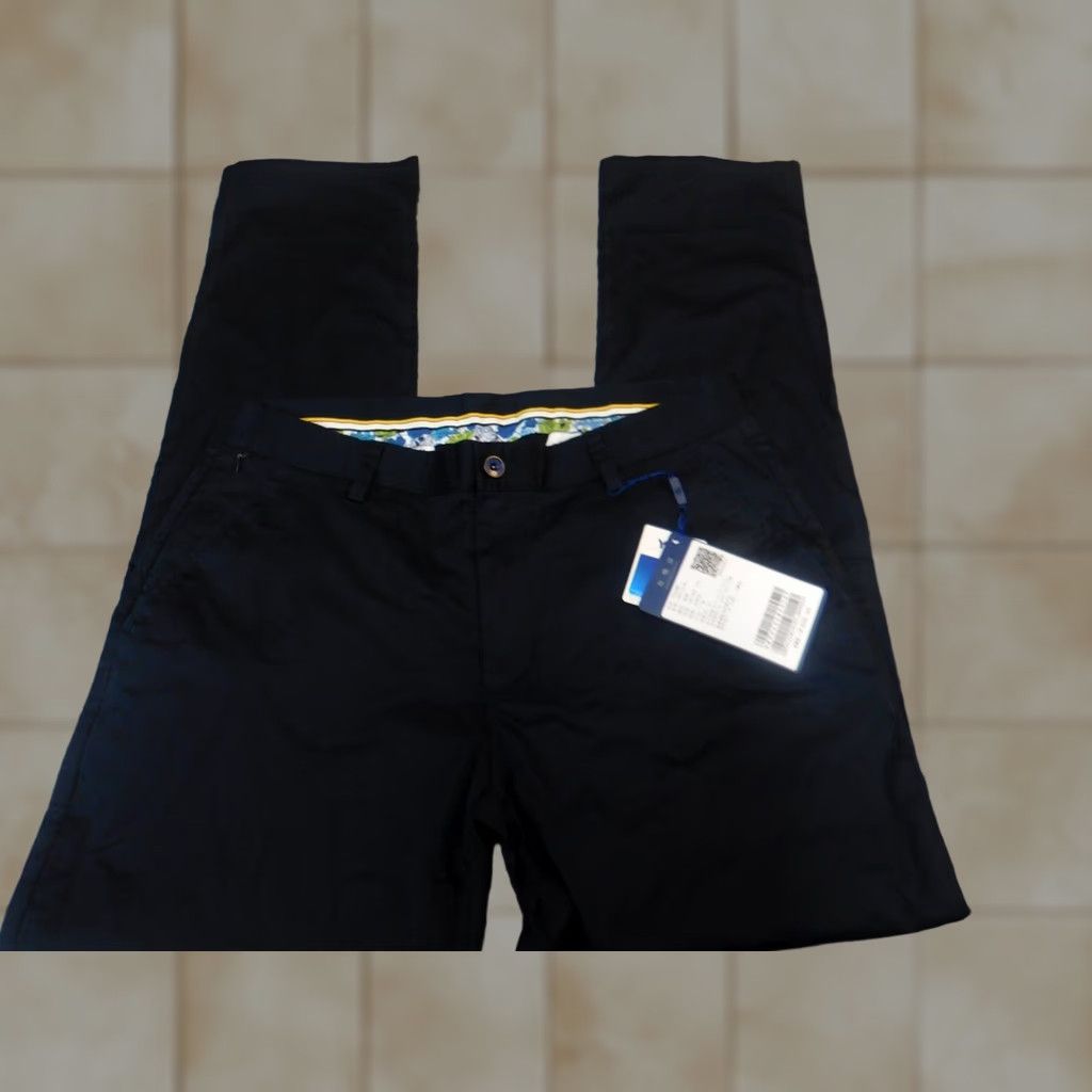 Camel Camel Mens Dress Pants 34x30 Blue Straight Regular Pants Size US 34 / EU 50 - 1 Thumbnail