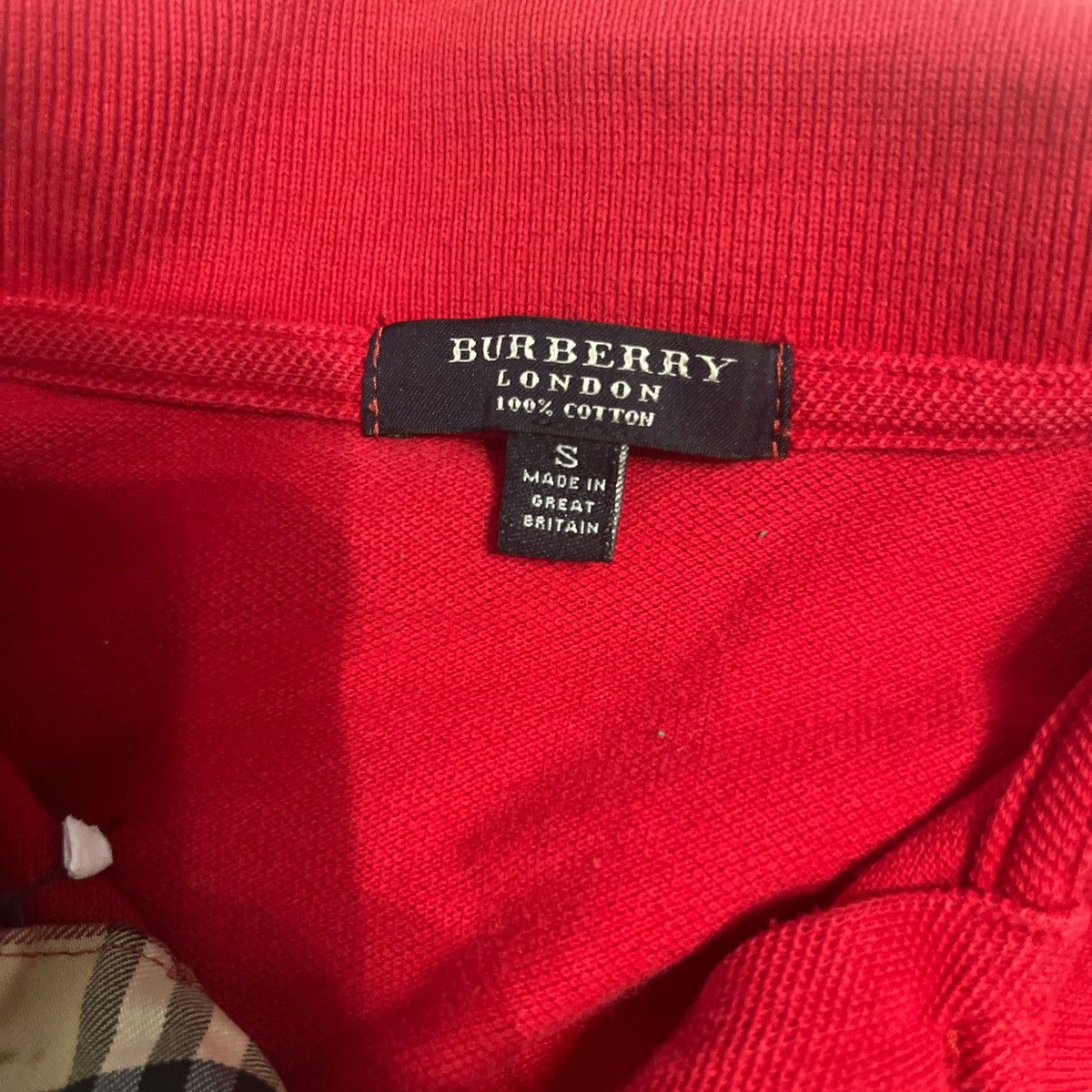Burberry Red Burberry London polo shirt Size US S / EU 44-46 / 1 - 6 Thumbnail
