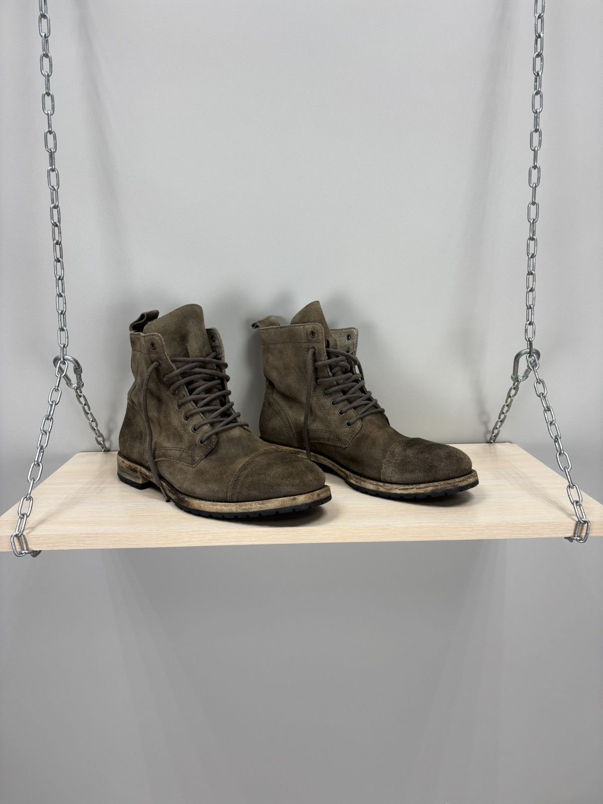 Mens boots AllSaints Size 42 Color Brown