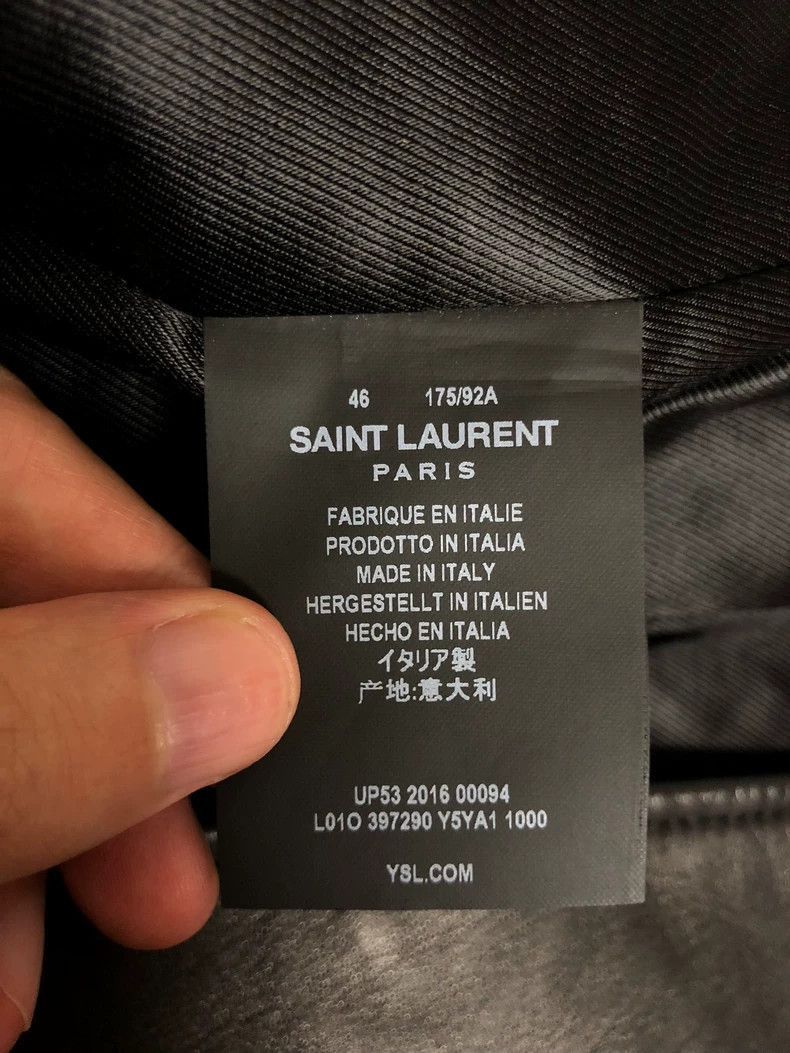 Saint Laurent Paris 16FW motorcycle jacket-2506