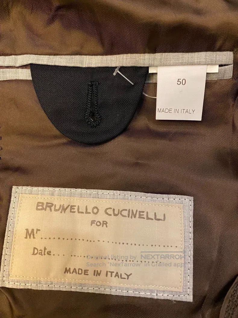 Brunello Cucinelli Brunello Cucinelli Double-breasted suit, handcrafted, virg Size 50L - 4 Thumbnail