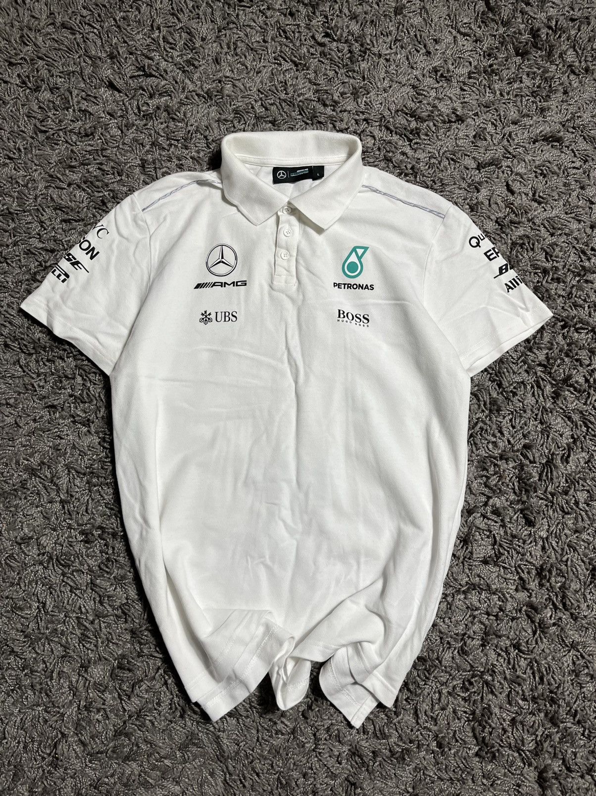 Mercedes-Benz MERCEDES BENZ PETRONAS AMG RACING COTTON POLO TEE Size US L / EU 52-54 / 3 - 1 Thumbnail