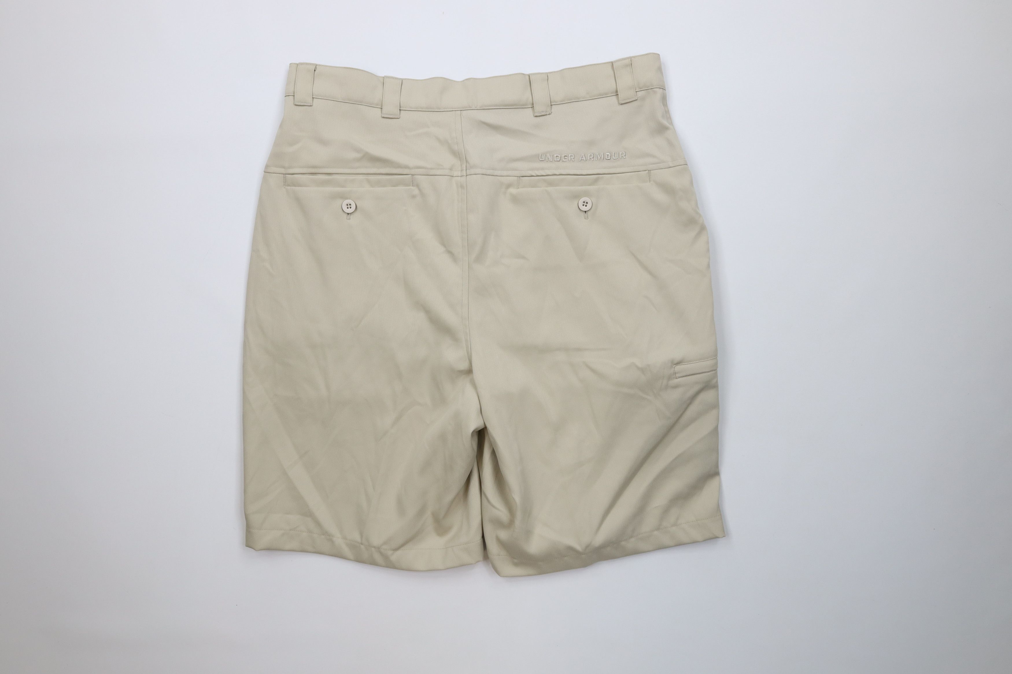 Under Armour Deadstock Vintage Y2K 2005 Under Armour Cargo Shorts Beige Size US 34 / EU 50 - 11 Thumbnail