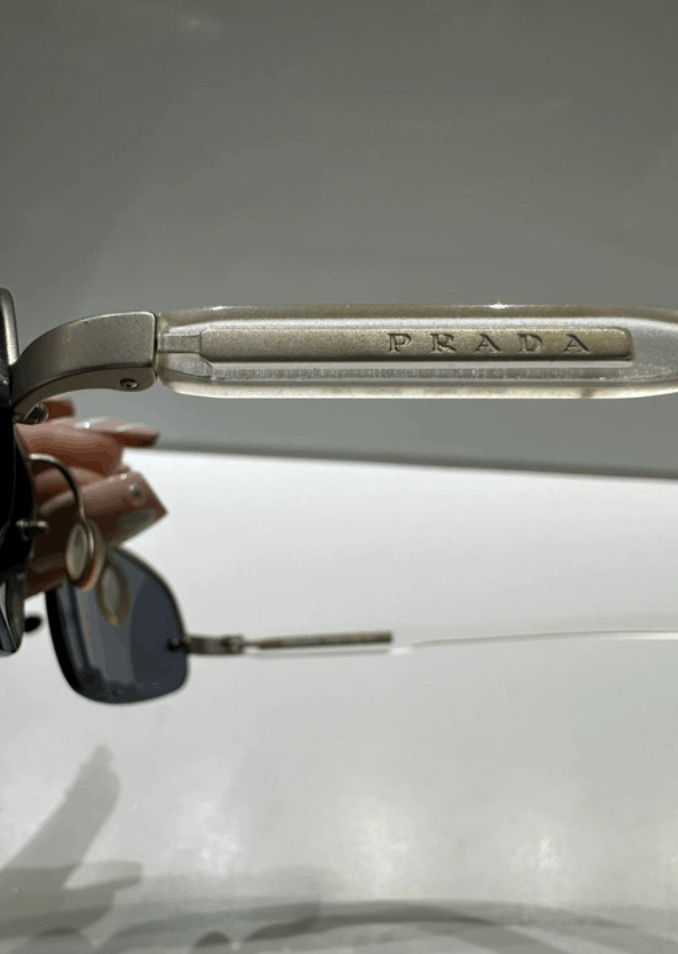 Prada × Vintage PRADA 2004 Sunglasses Rimless Sport Metal Frame Shield Size ONE SIZE - 9 Thumbnail