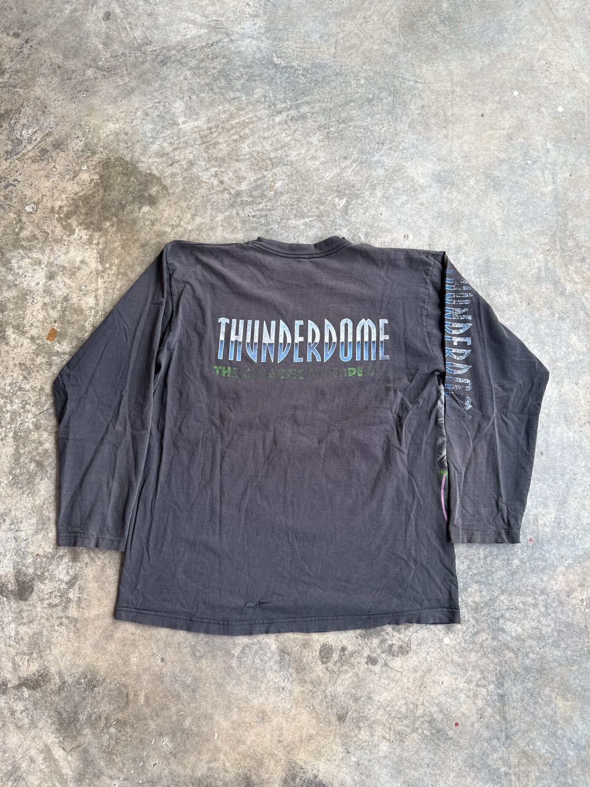 Thunderdome *RARE* GRAIL THUNDERDOME VINTAGE 90s THE GALACTIC CYBERDEATH Size US XL / EU 56 / 4 - 7 Thumbnail