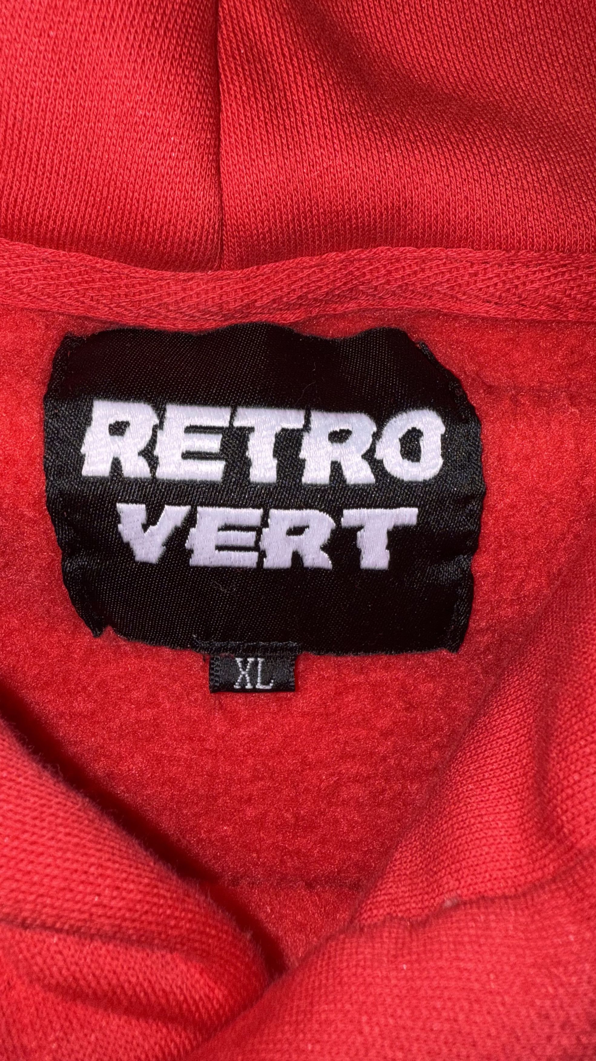 RETROVERT Red Studded Destruction Hoodie Size US XL / EU 56 / 4 - 2 Thumbnail