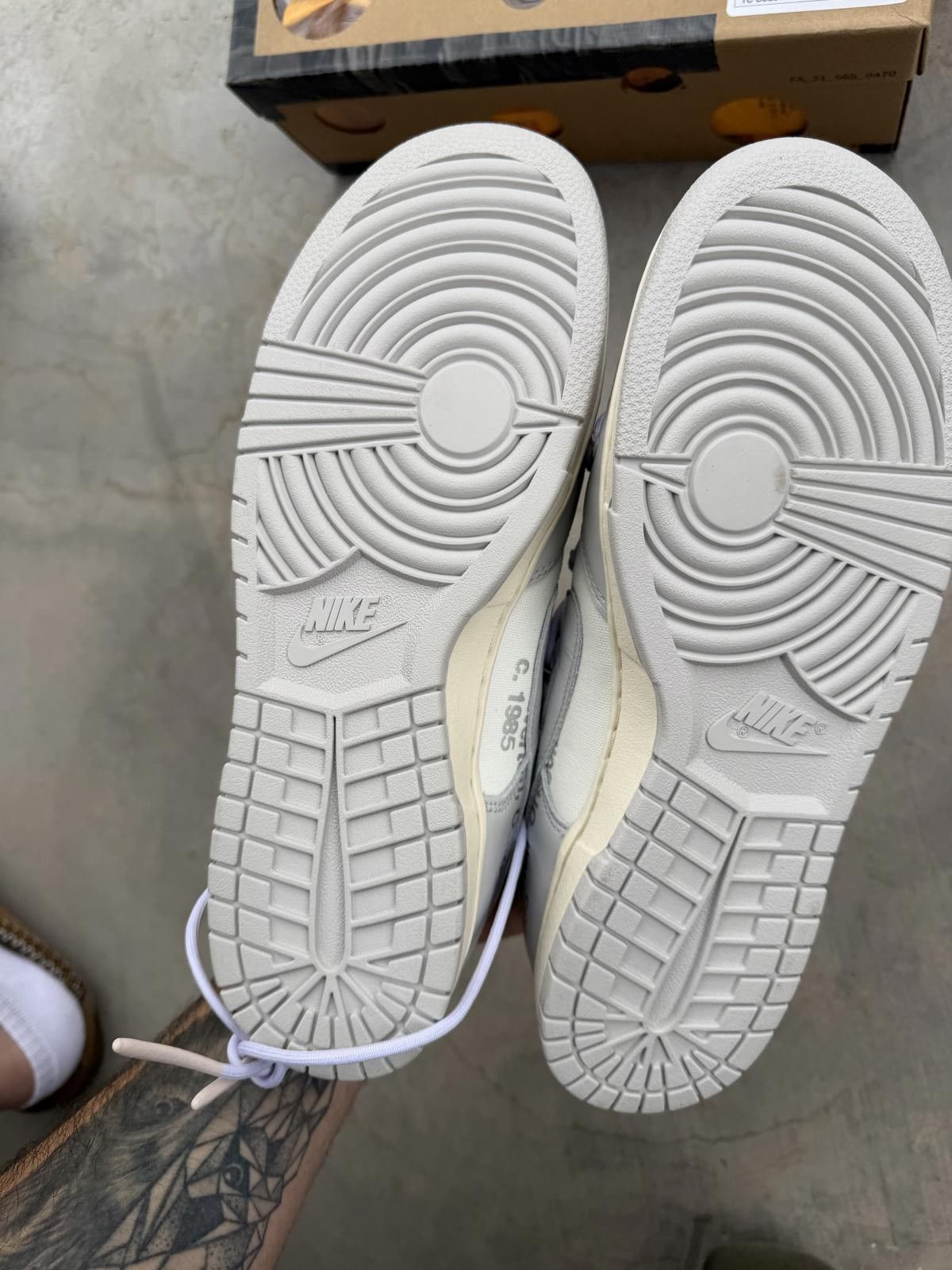 Nike Nike Dunk Low Off-White Lot 3 Size 10.5M DS OG All Size US 10.5 / EU 43-44 - 5 Thumbnail