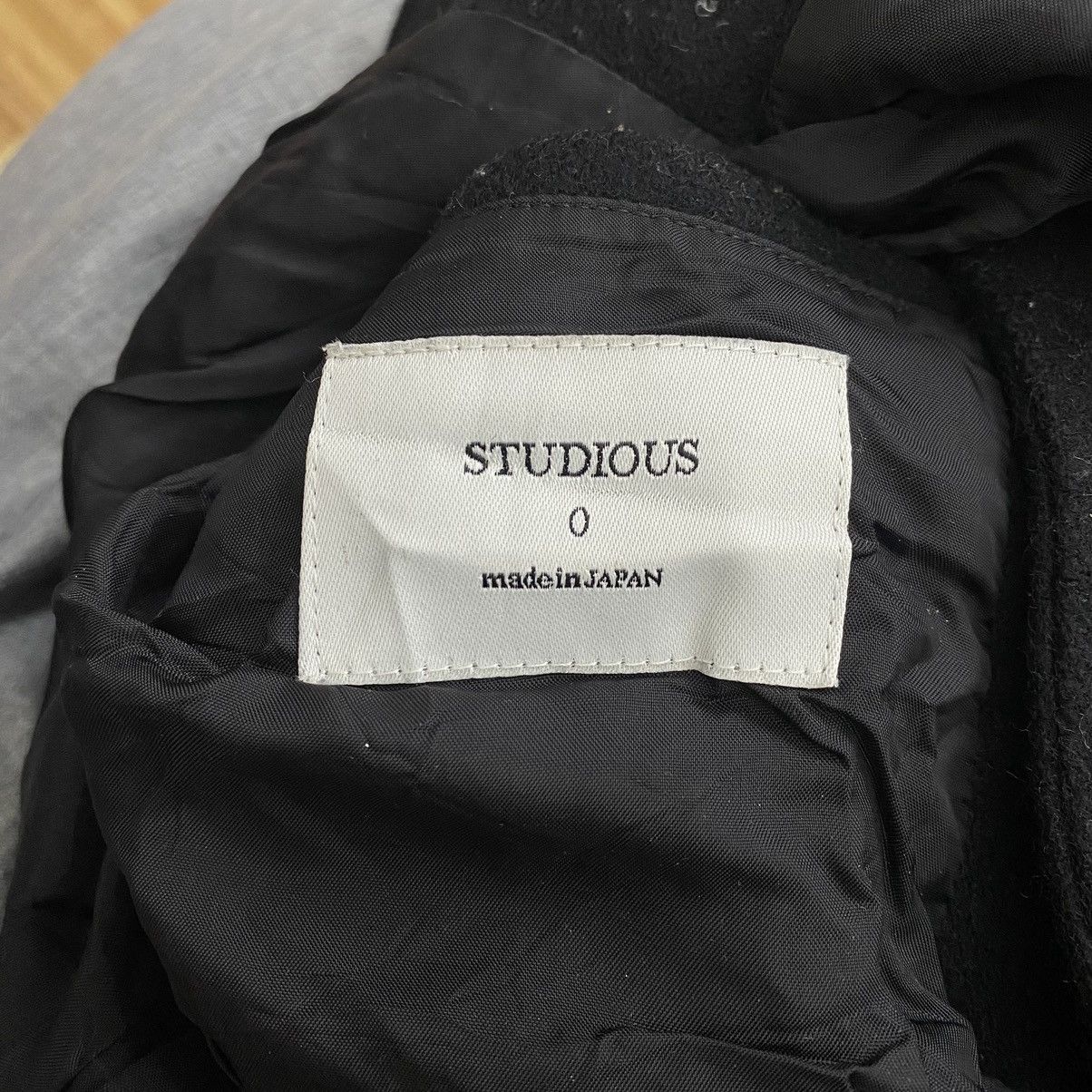 Japanese Brand STUDIOUS Japanese Brand Wool Black Coat Size US S / EU 44-46 / 1 - 4 Thumbnail