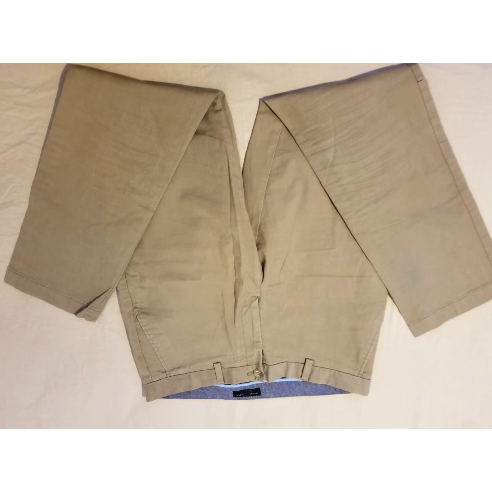 Banana Republic Banana Republic Mens Khaki Dress Pants 35x34 36x32 Cotton Straight Flat Front Slacks Chino Size US 35 - 2 Thumbnail
