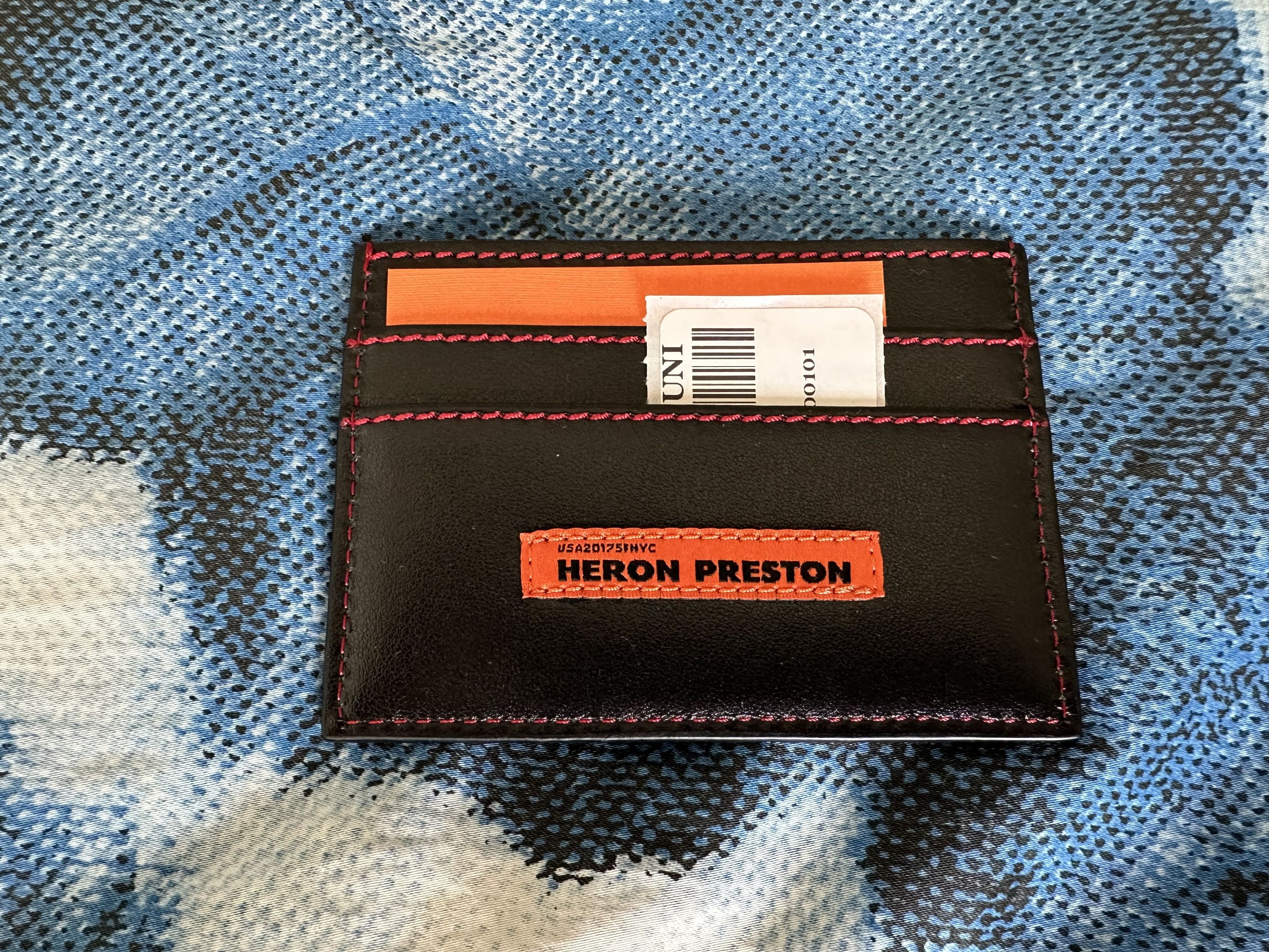 Heron Preston Squared C Flat Card Holder Size ONE SIZE - 4 Thumbnail