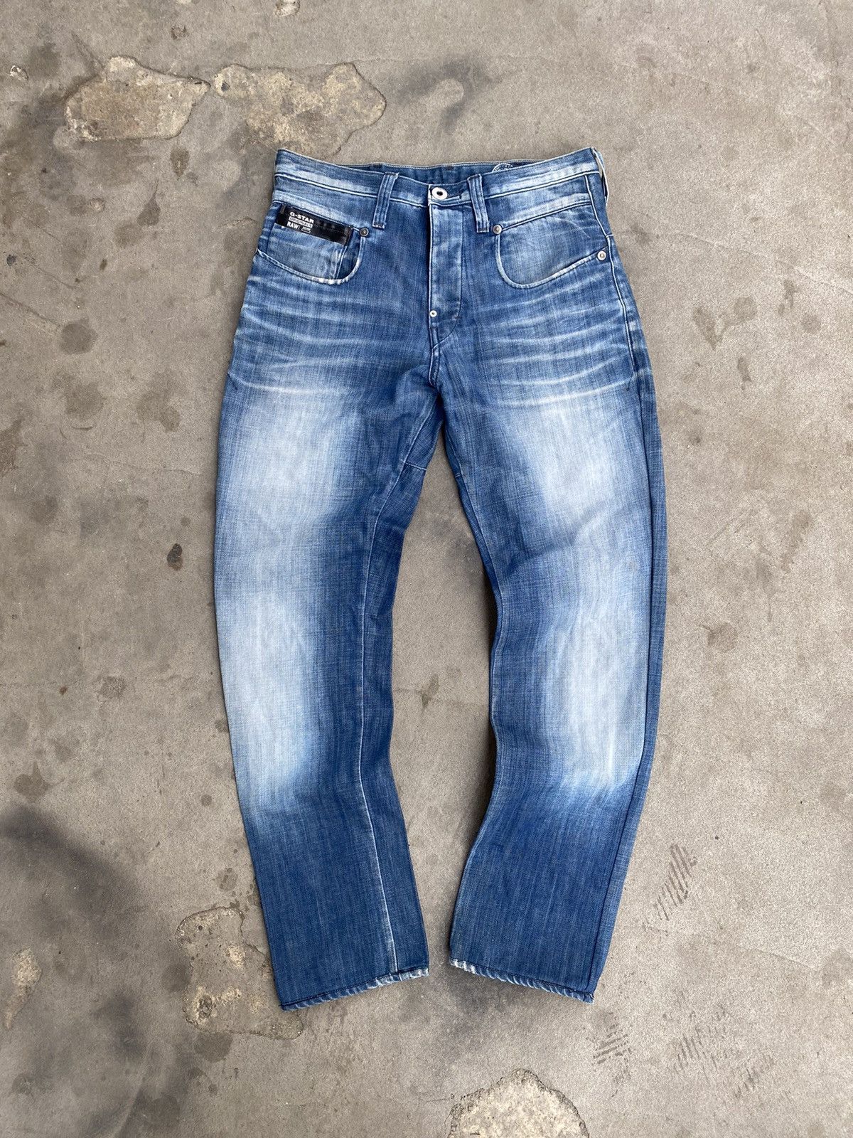 G-Star Vintage G Star Raw 3301 Embroidered Denim Jeans Size US 29 - 7 Thumbnail