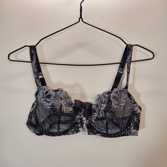 Other Aubade Underwired Love Circus Lace Bow Black Bra - 38c Size ONE SIZE - 1 Thumbnail