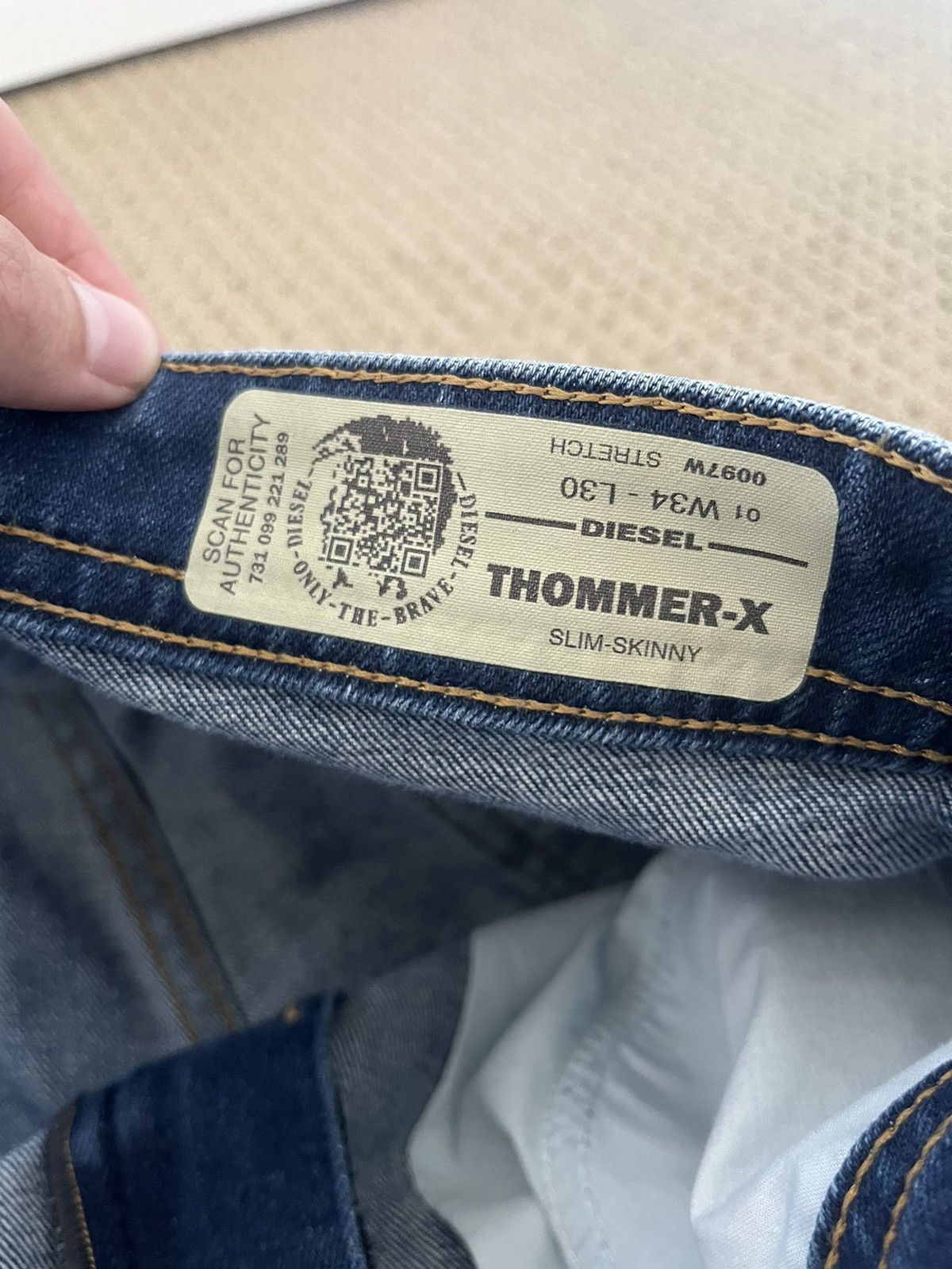 Diesel Diesel distressed blue denim jeans Size US 34 / EU 50 - 6 Thumbnail